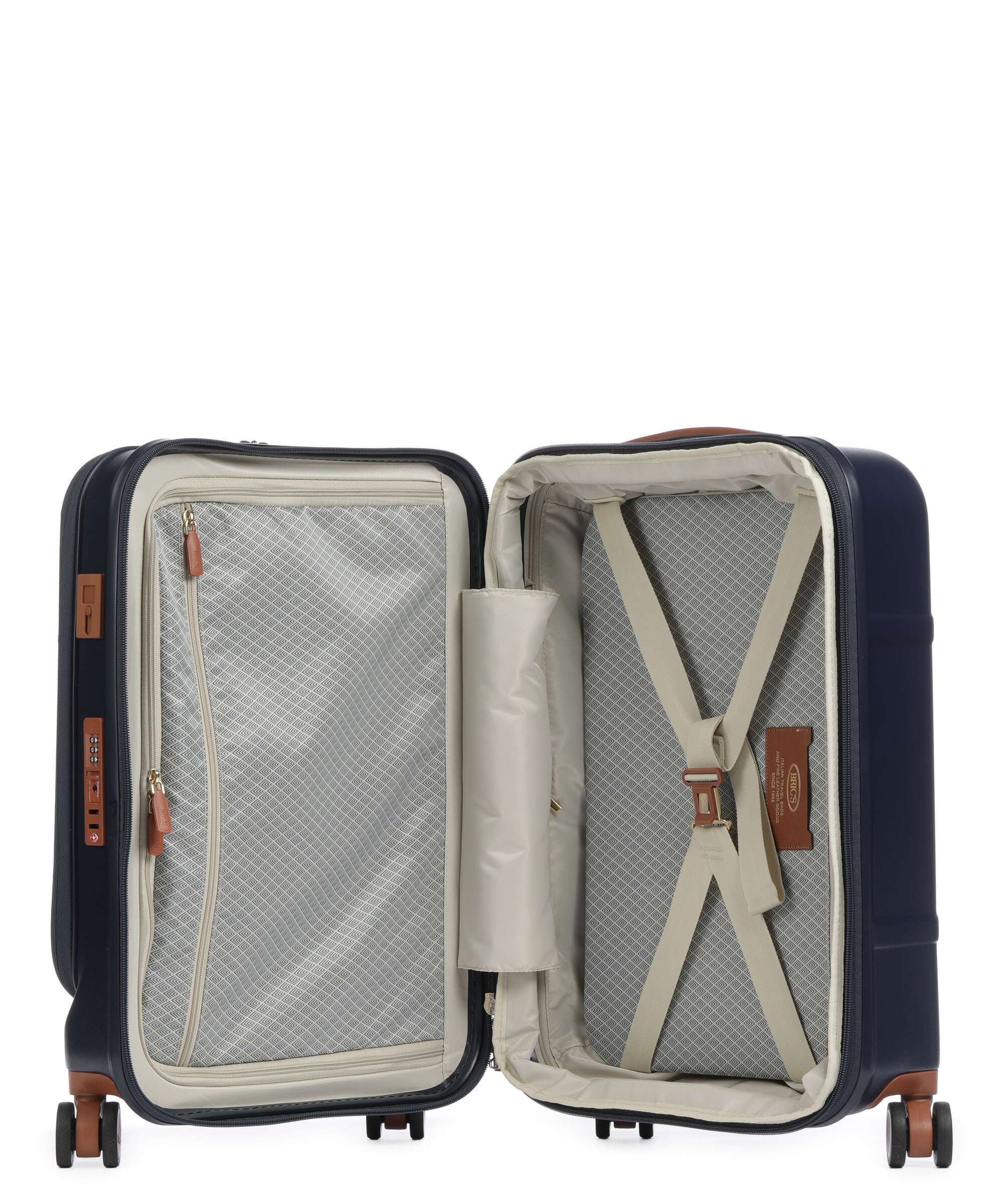Brics Bellagio Valise 4 roues blue/tan - Image 8