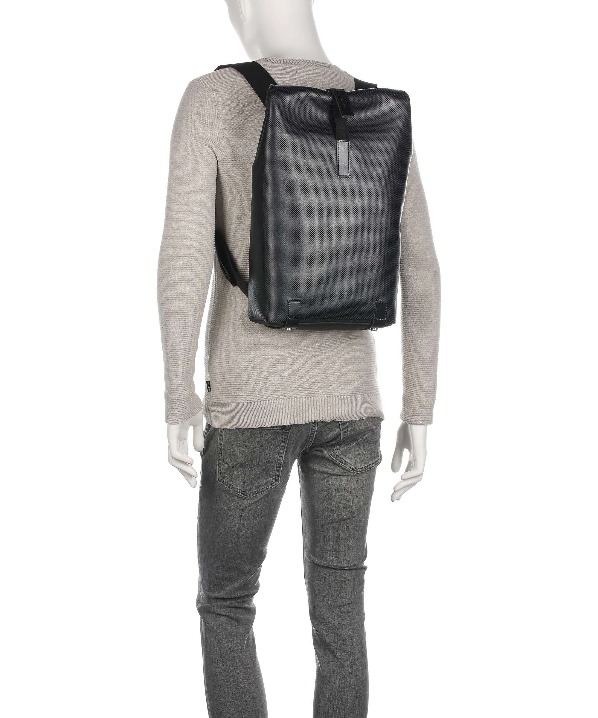 Brooks England Pickwick Reflective Leather Small Sac à dos roll-top black - Image 4