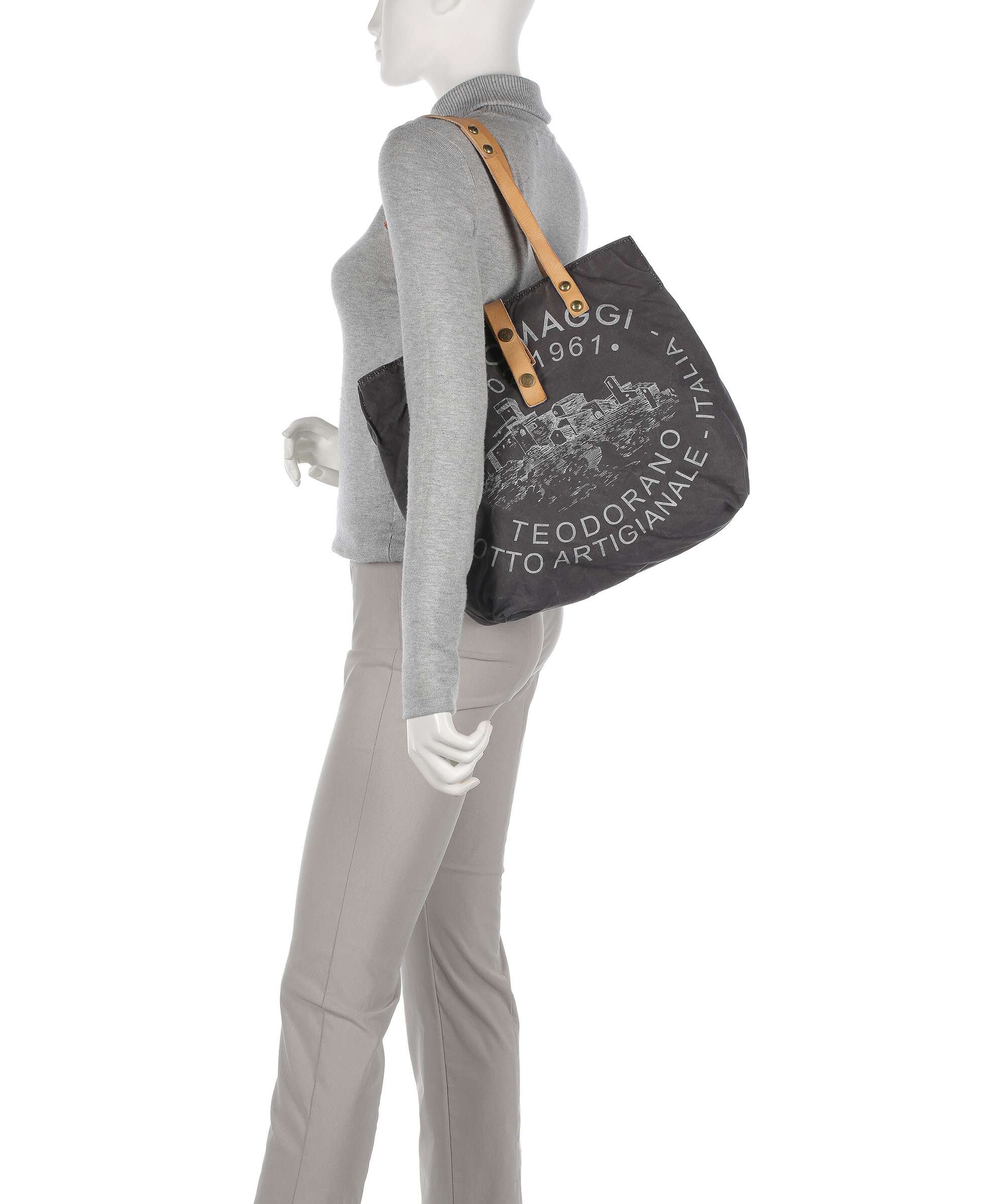 Campomaggi Cabas grey/natural/silver - Image 3