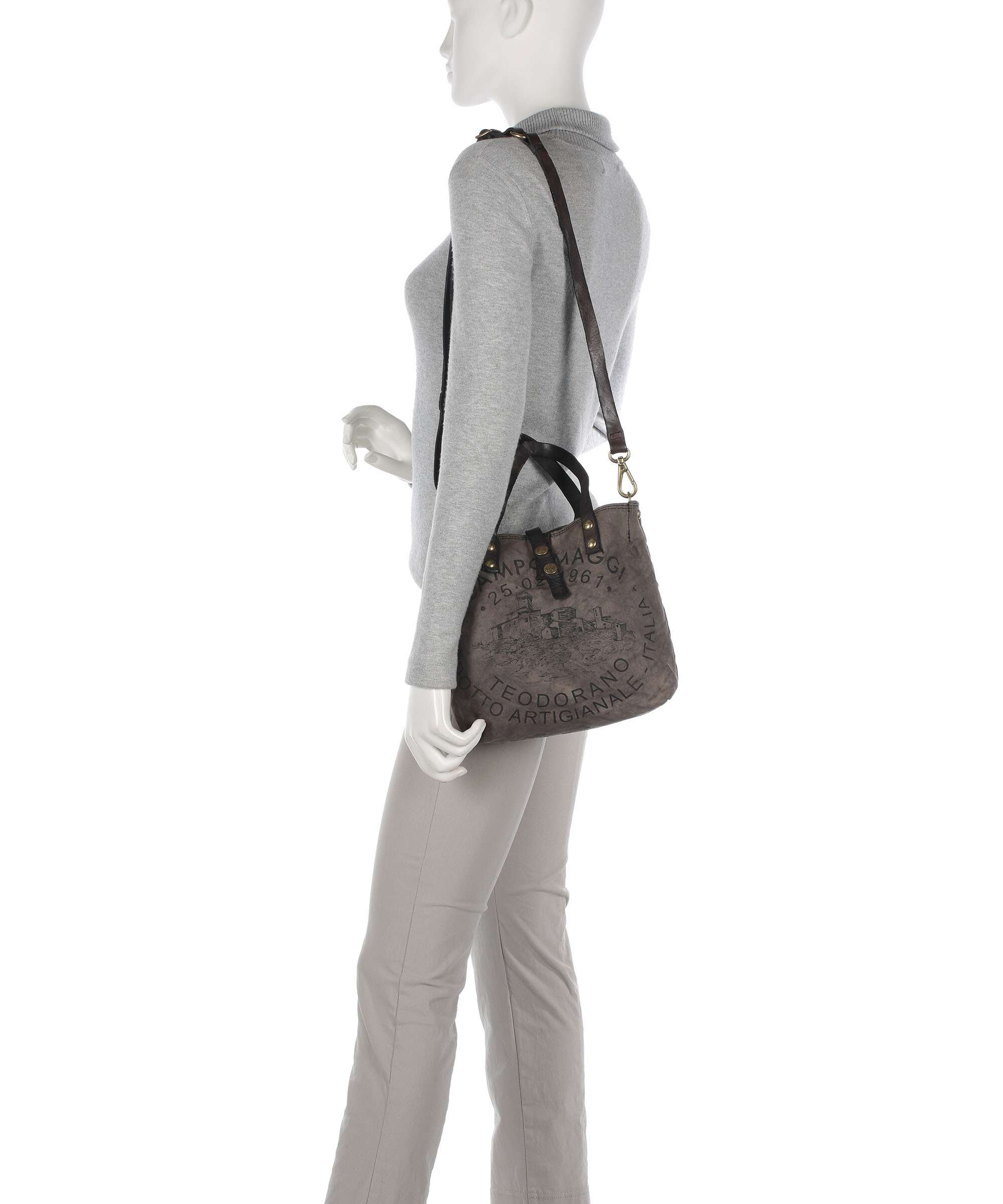Campomaggi Sac à main beige/grigio/nera - Image 4