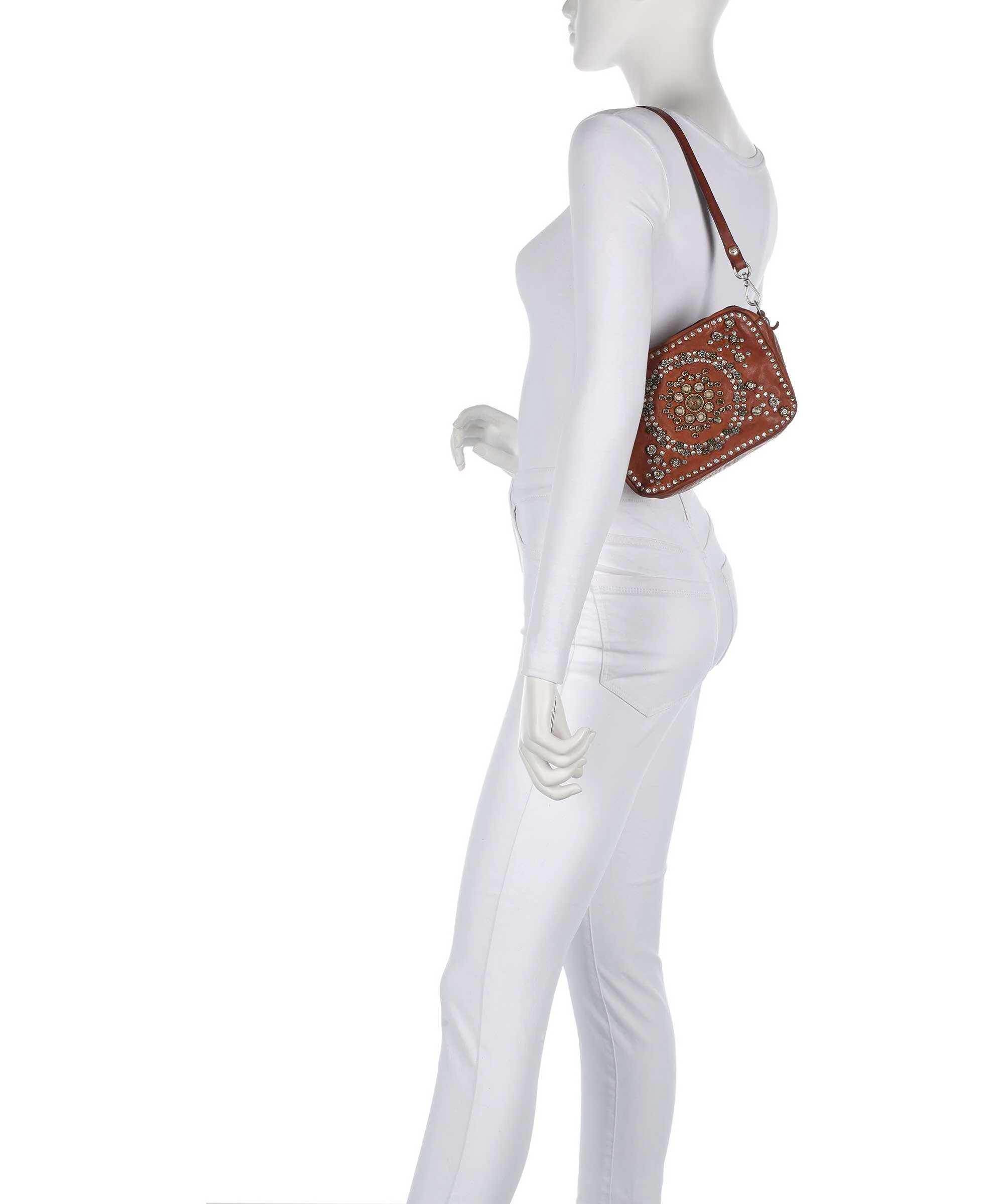 Campomaggi Sac porté épaule cognac - Image 3