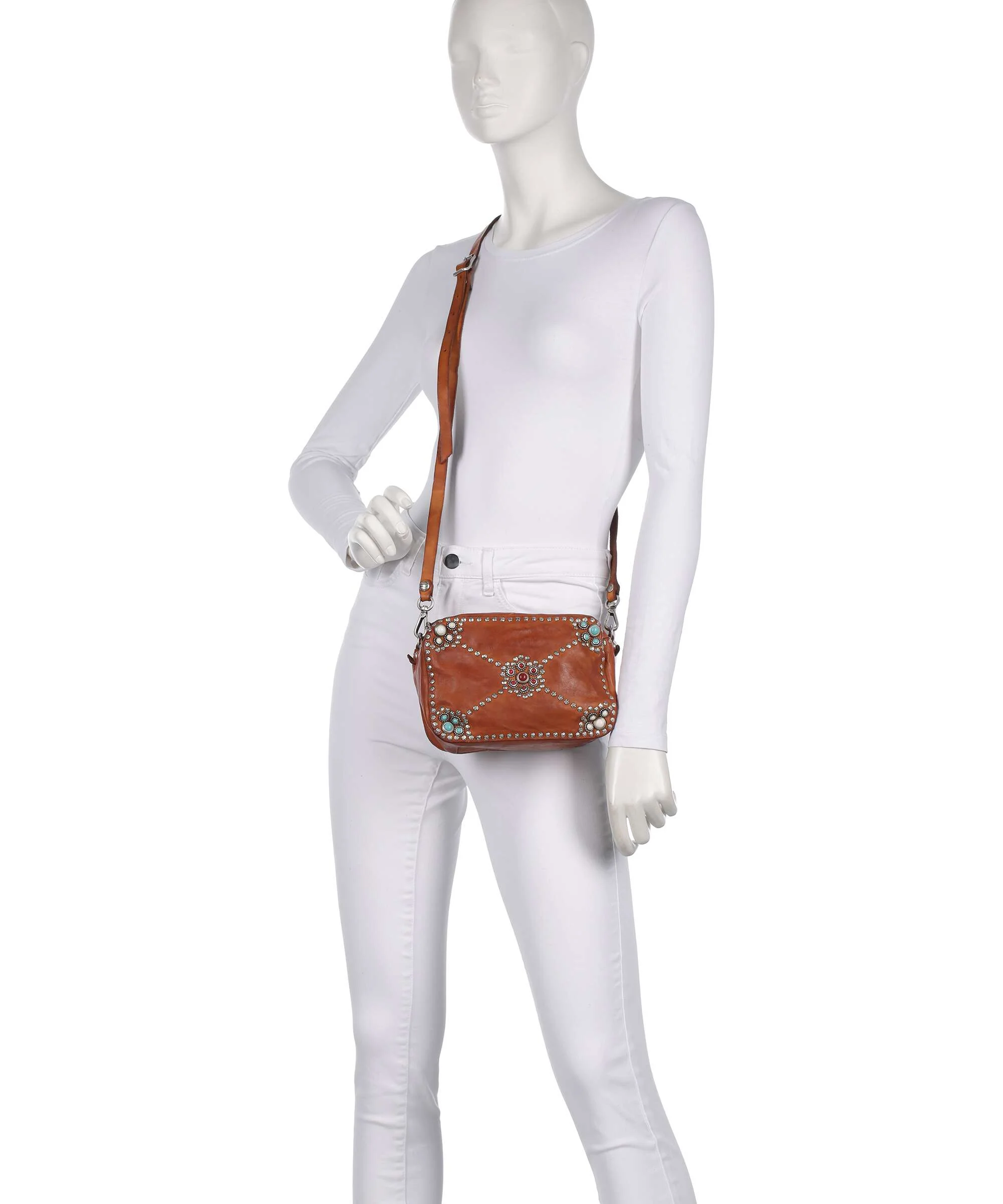 Campomaggi Sac porté épaule cognac - Image 3