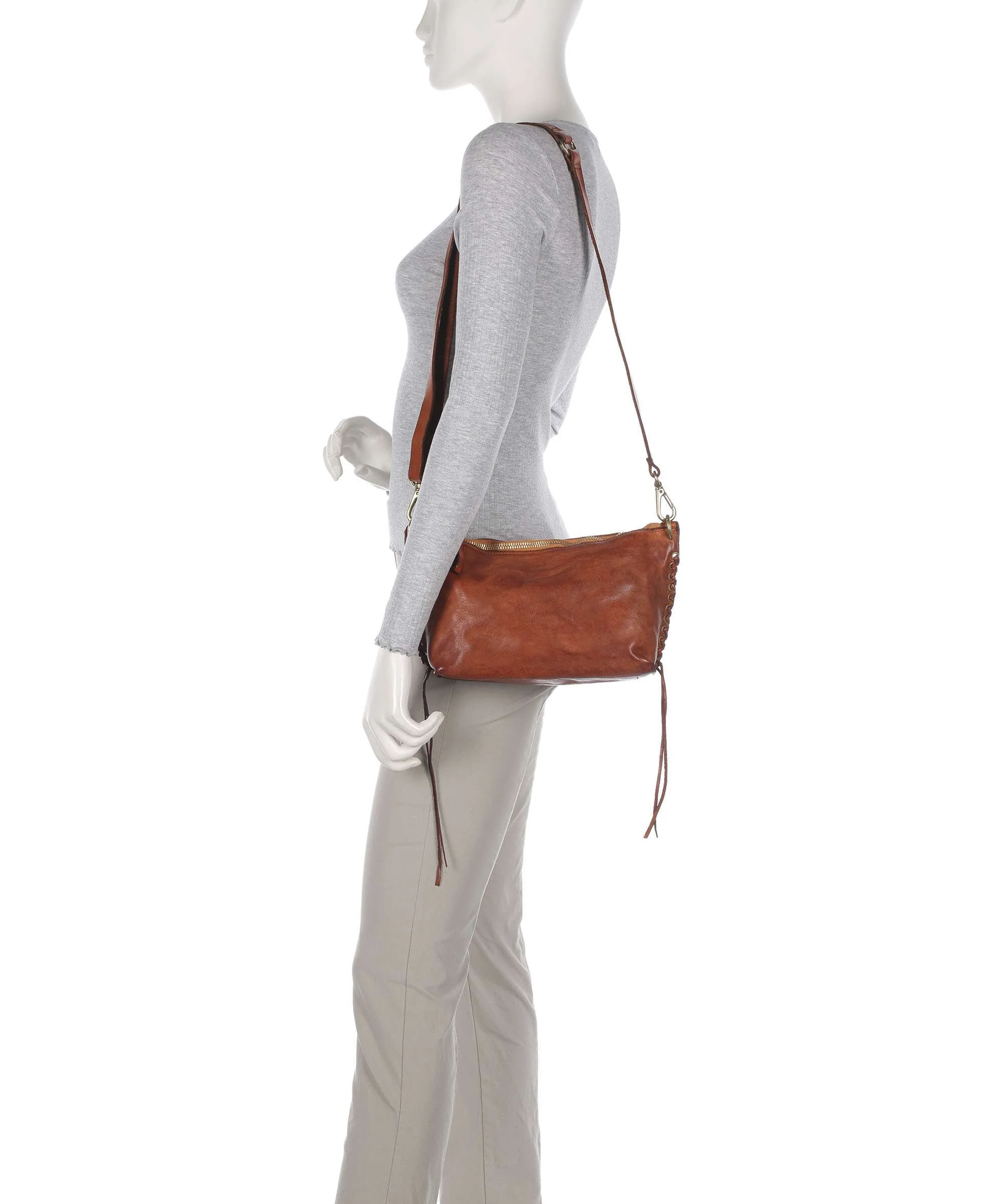 Campomaggi Sac porté épaule cognac - Image 3