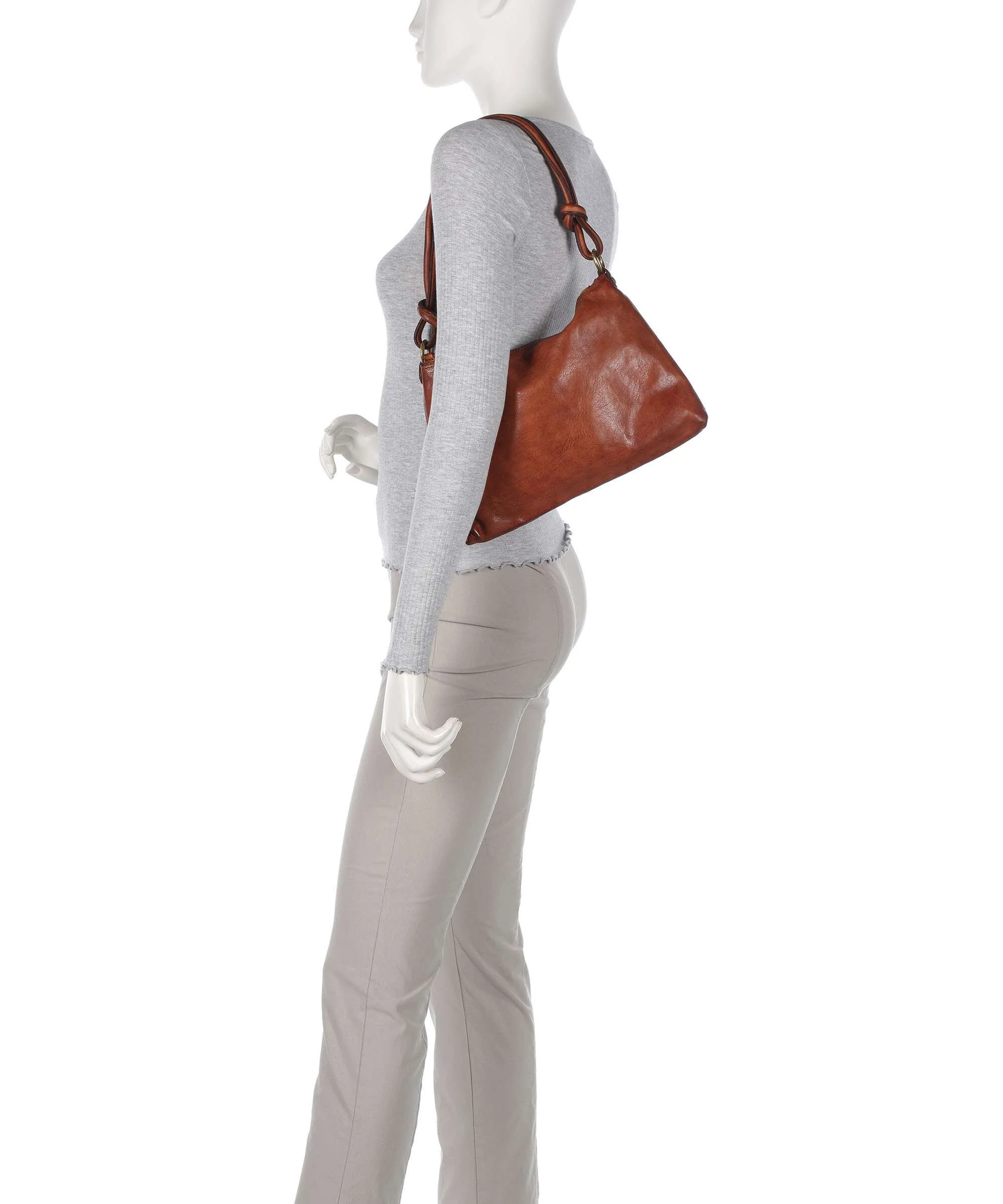 Campomaggi Sac porté épaule cognac - Image 3