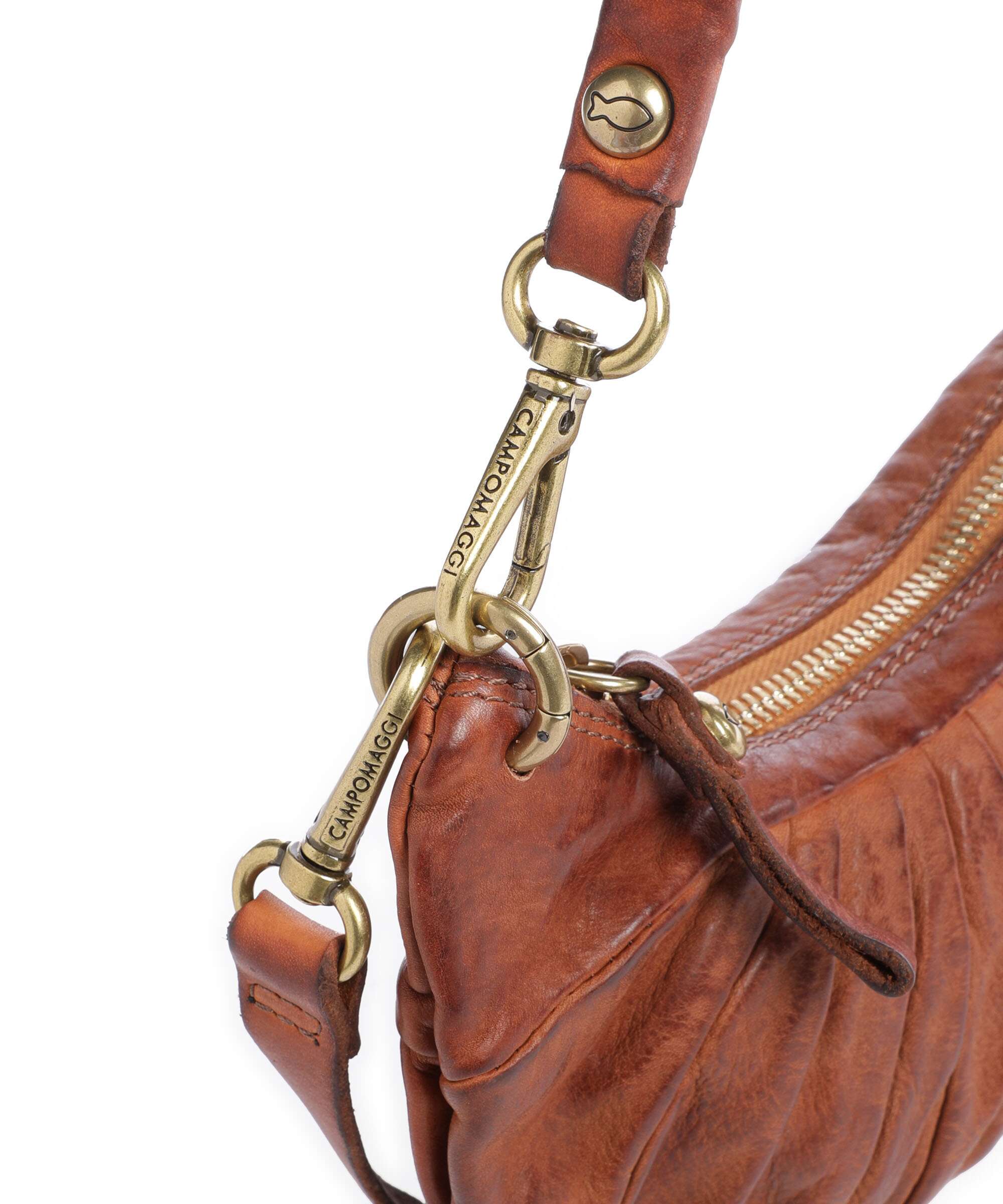 Campomaggi Sac porté épaule cognac - Image 5