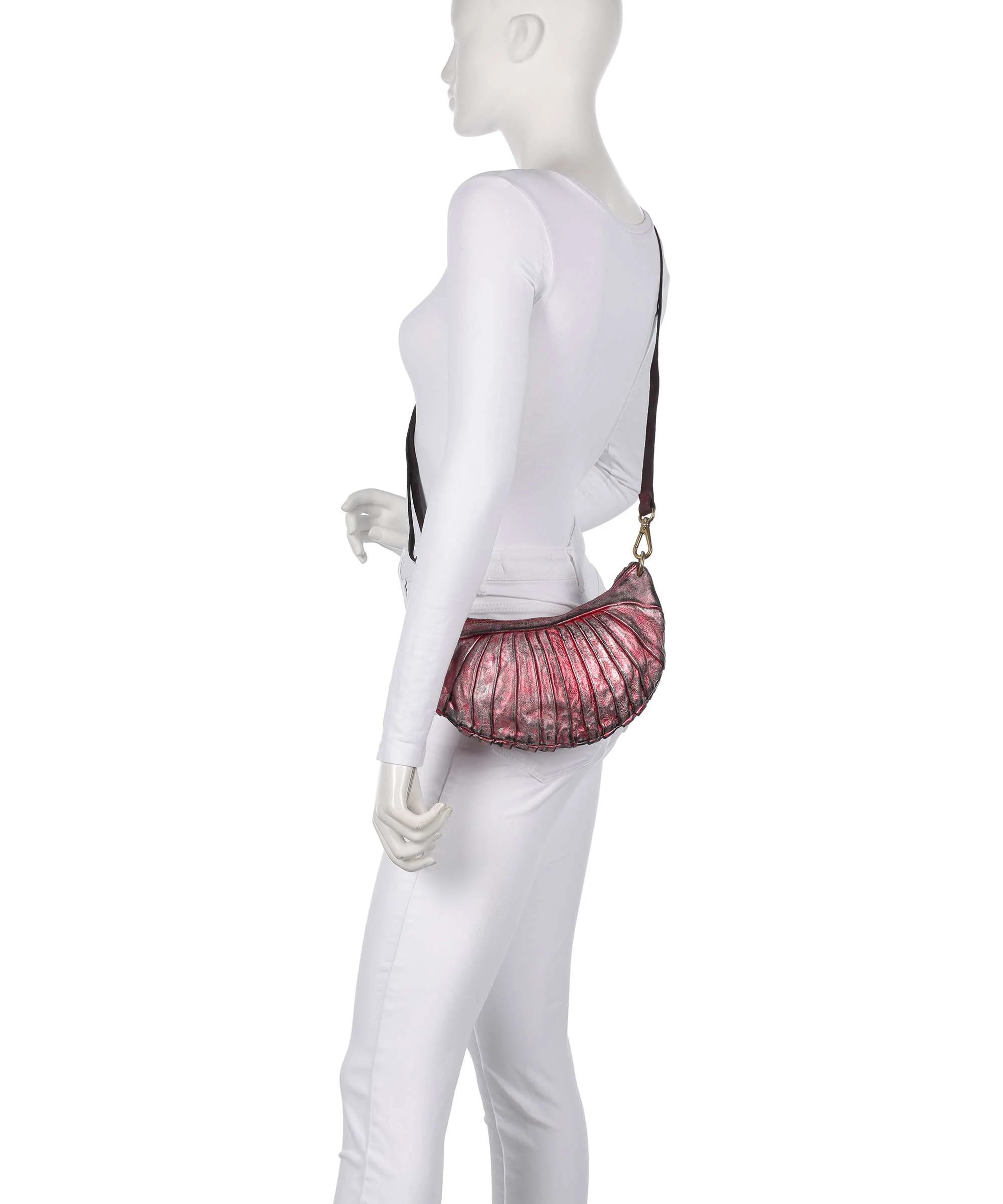 Campomaggi Sac porté épaule red/wine - Image 4