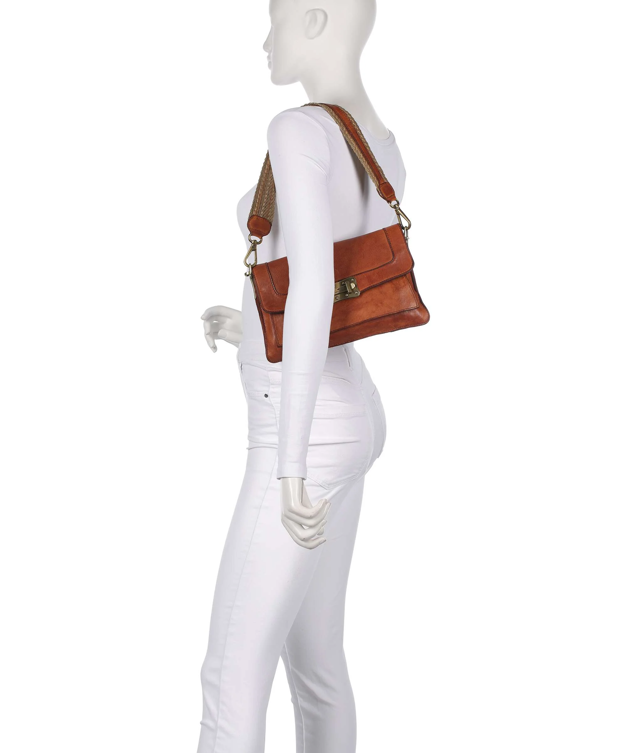 Campomaggi Sac porté épaule cognac - Image 3