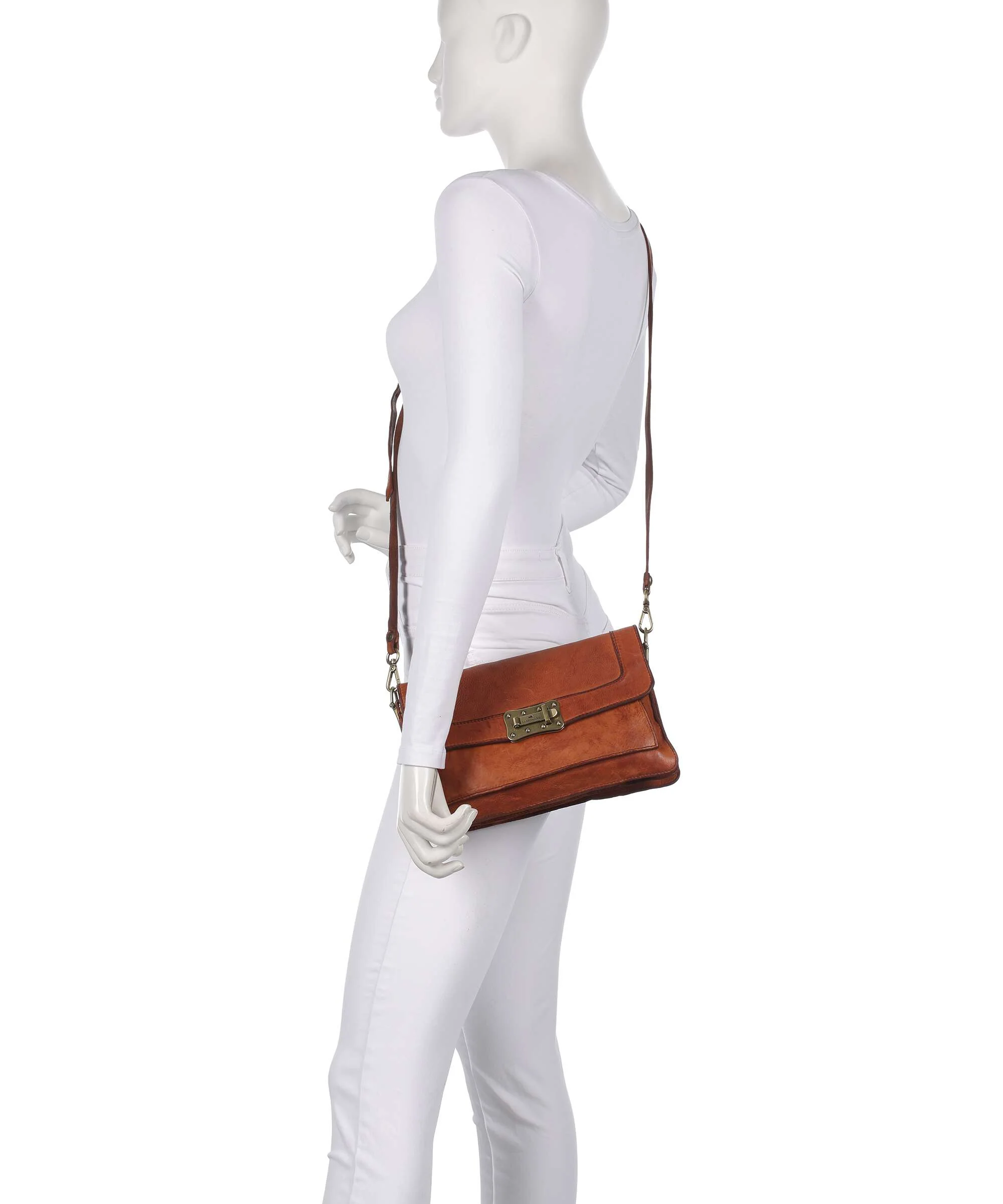 Campomaggi Sac porté épaule cognac - Image 4