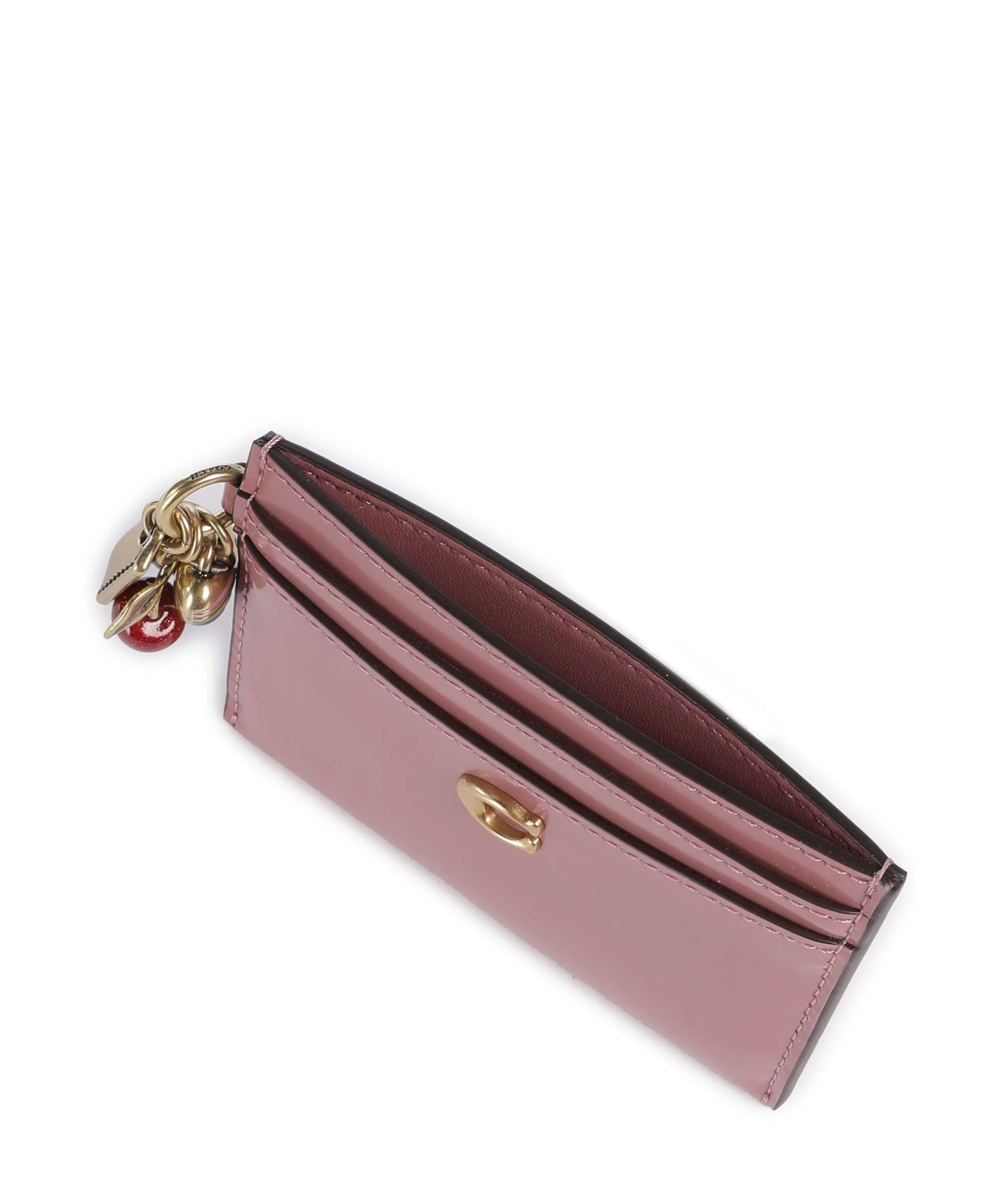 Coach Essential Spazzolato Étui à cartes crédit peony - Image 4
