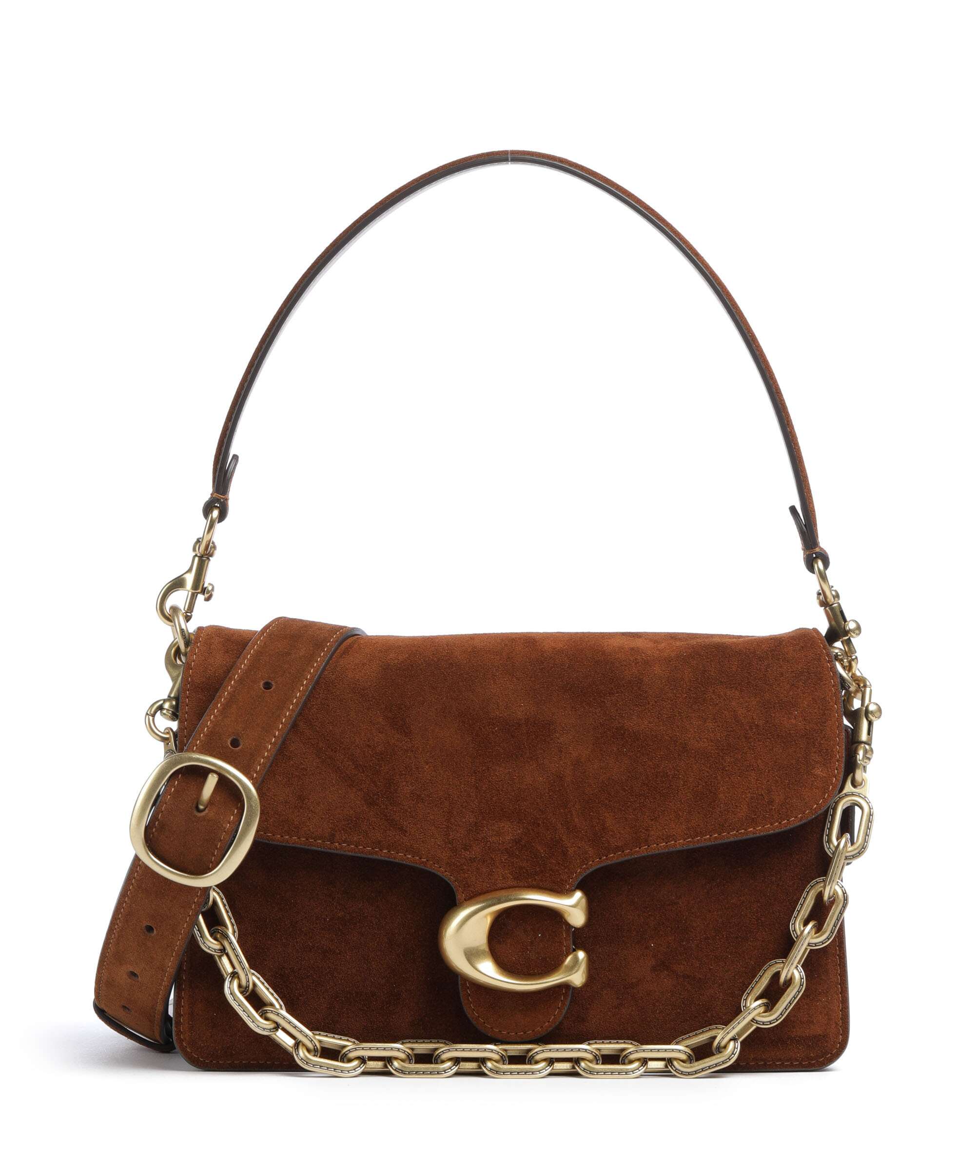 Coach Tabby Chain Sac porté épaule warm brown