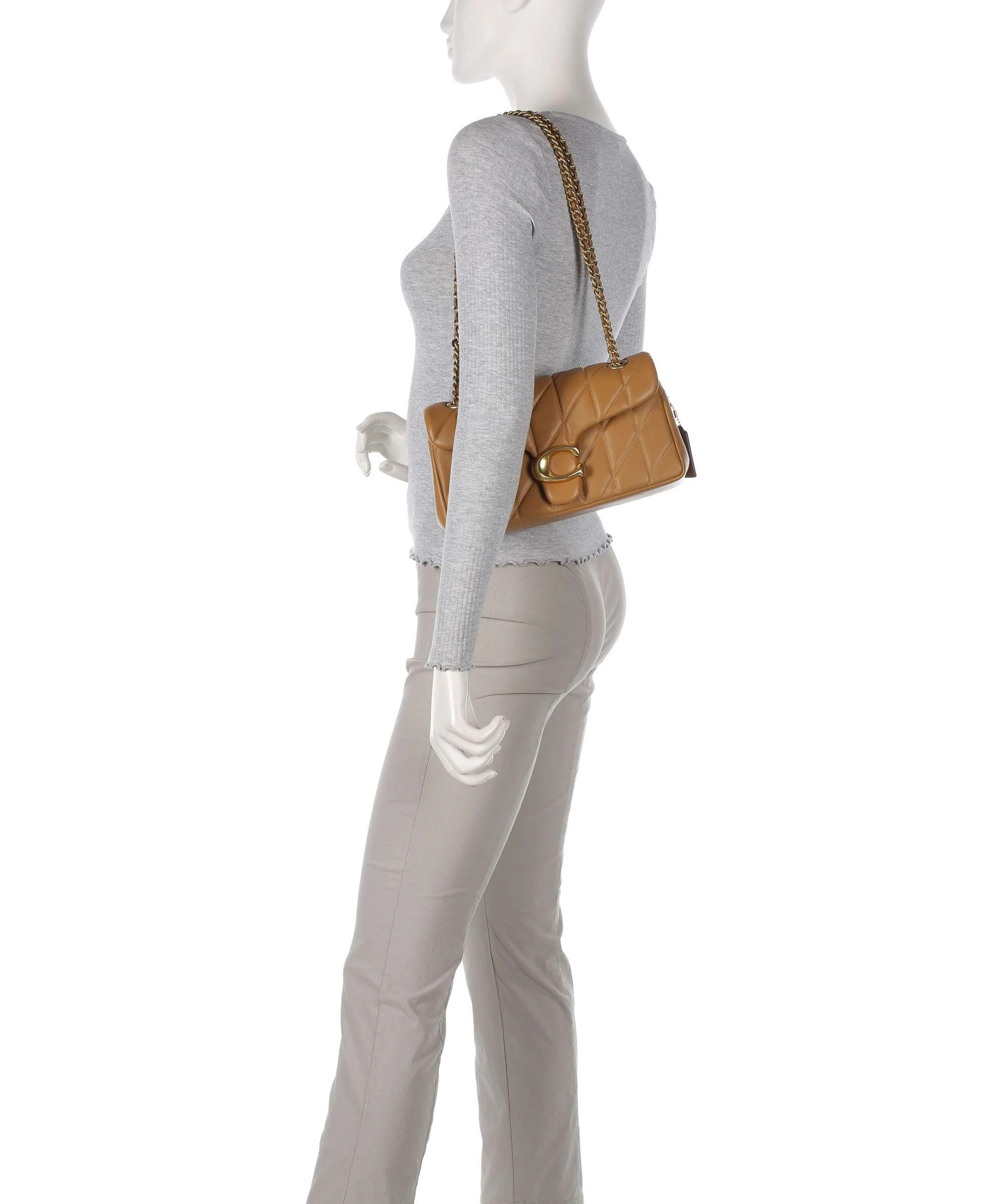 Coach Tabby Quilted 26 Sac porté épaule honey brown - Image 3