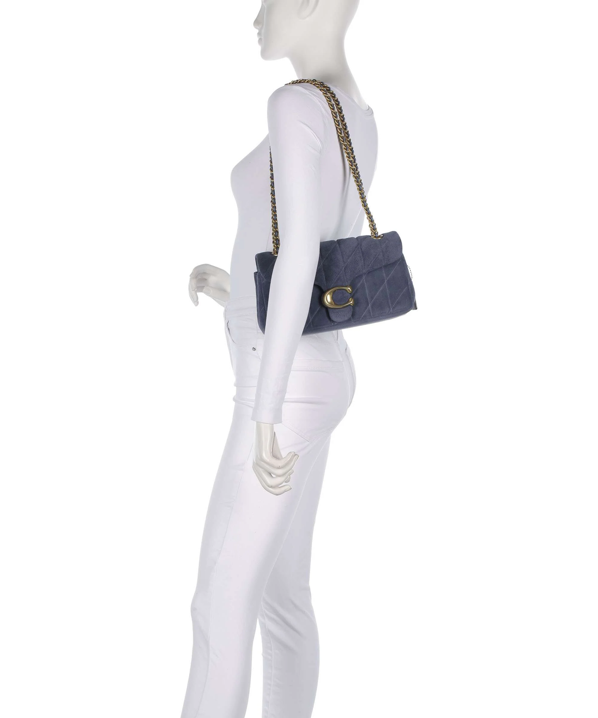 Coach Tabby Quilted 26 Sac porté épaule light denim - Image 3