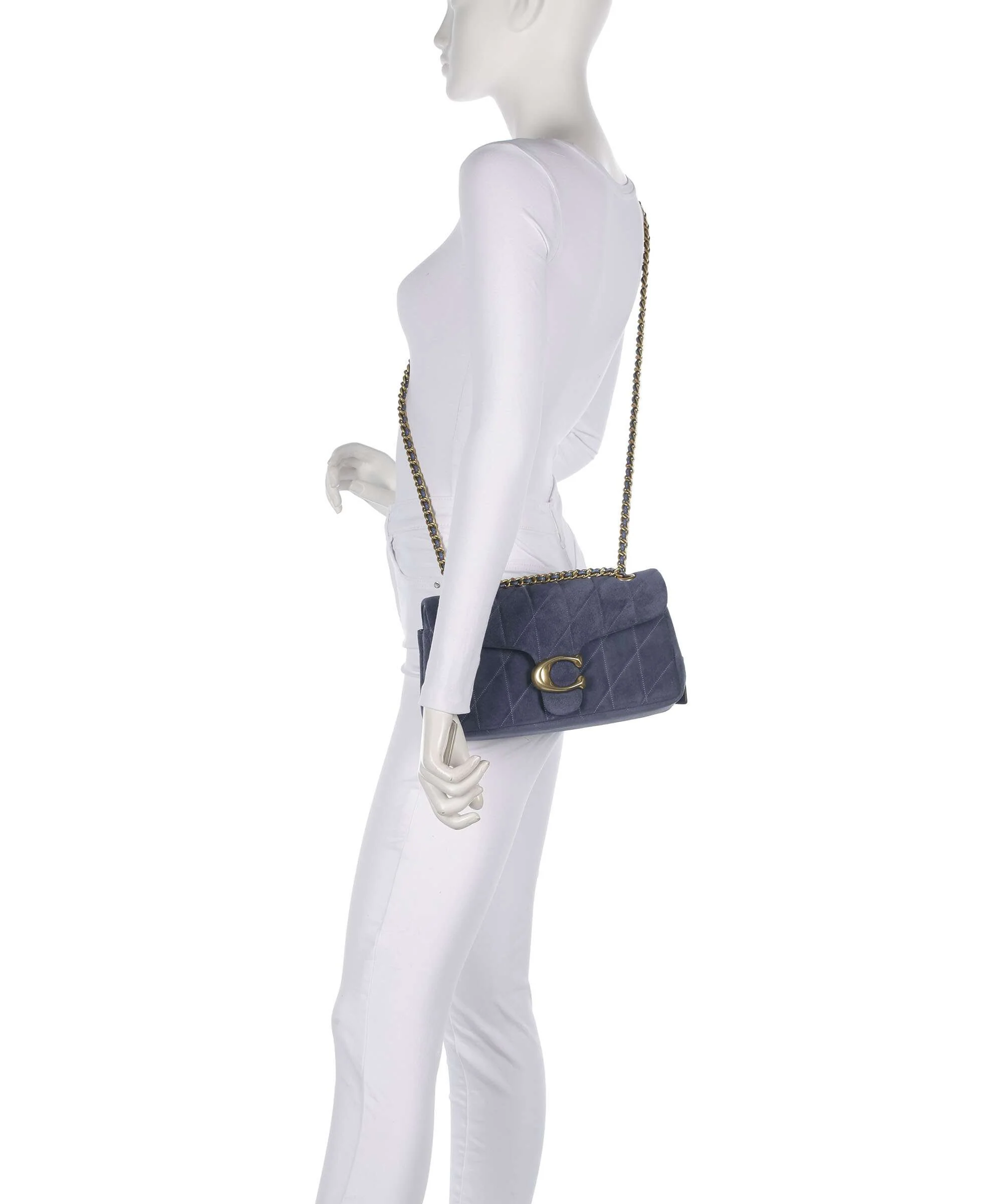 Coach Tabby Quilted 26 Sac porté épaule light denim - Image 4