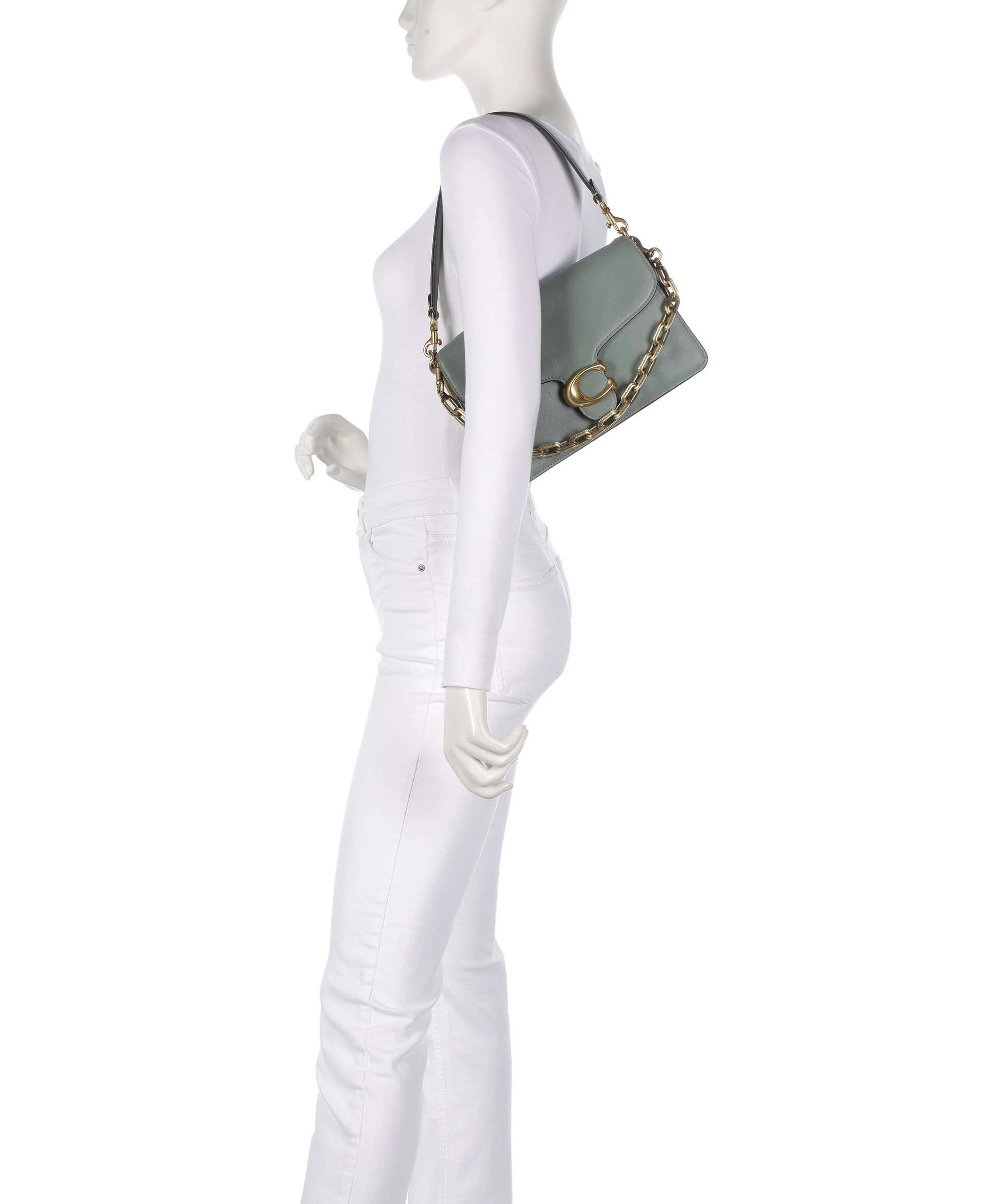 Coach Tabby Soft Chain Sac porté épaule sage - Image 3