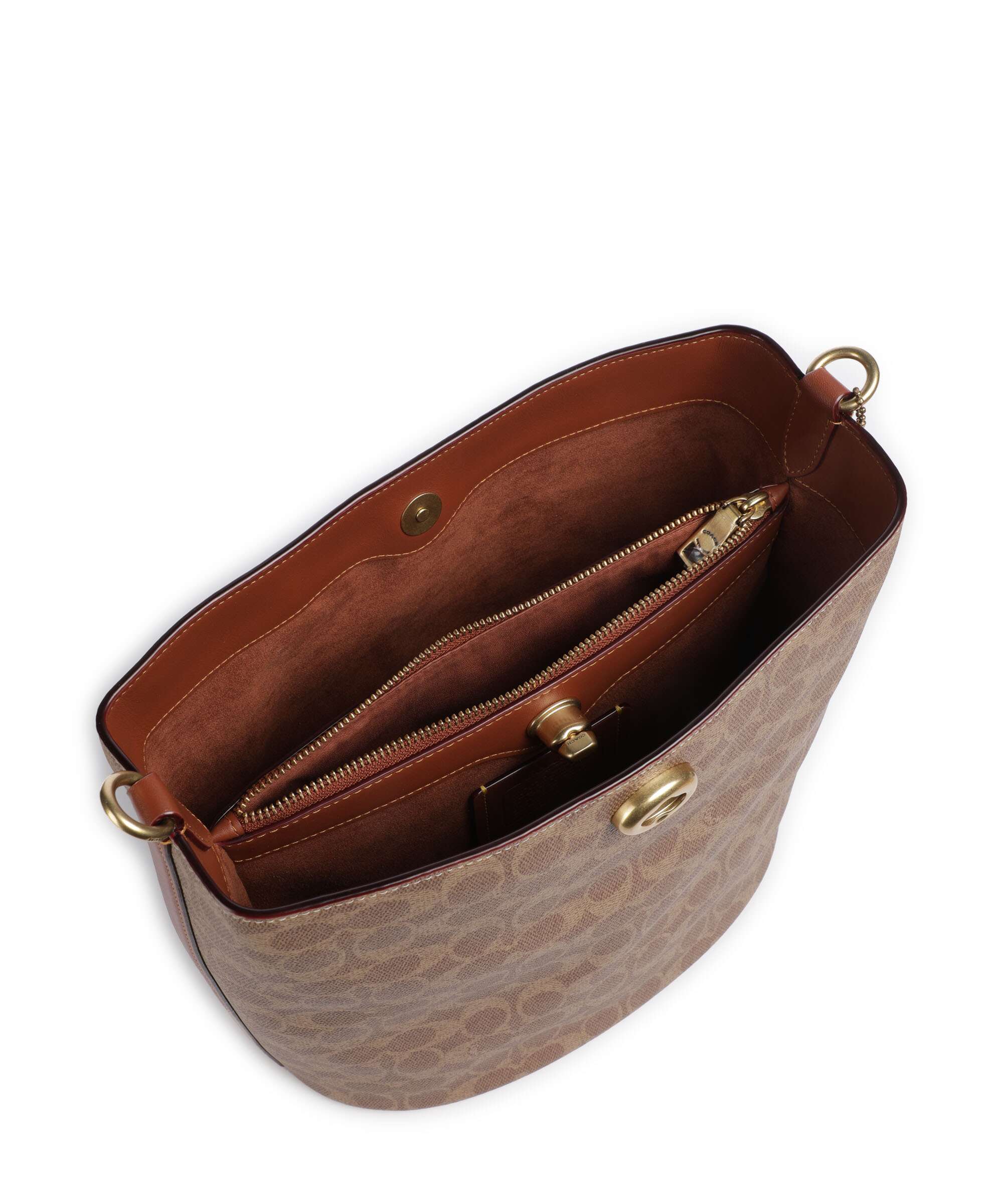 Coach Willow Signature Sac fourre-tout tan caramel - Image 6