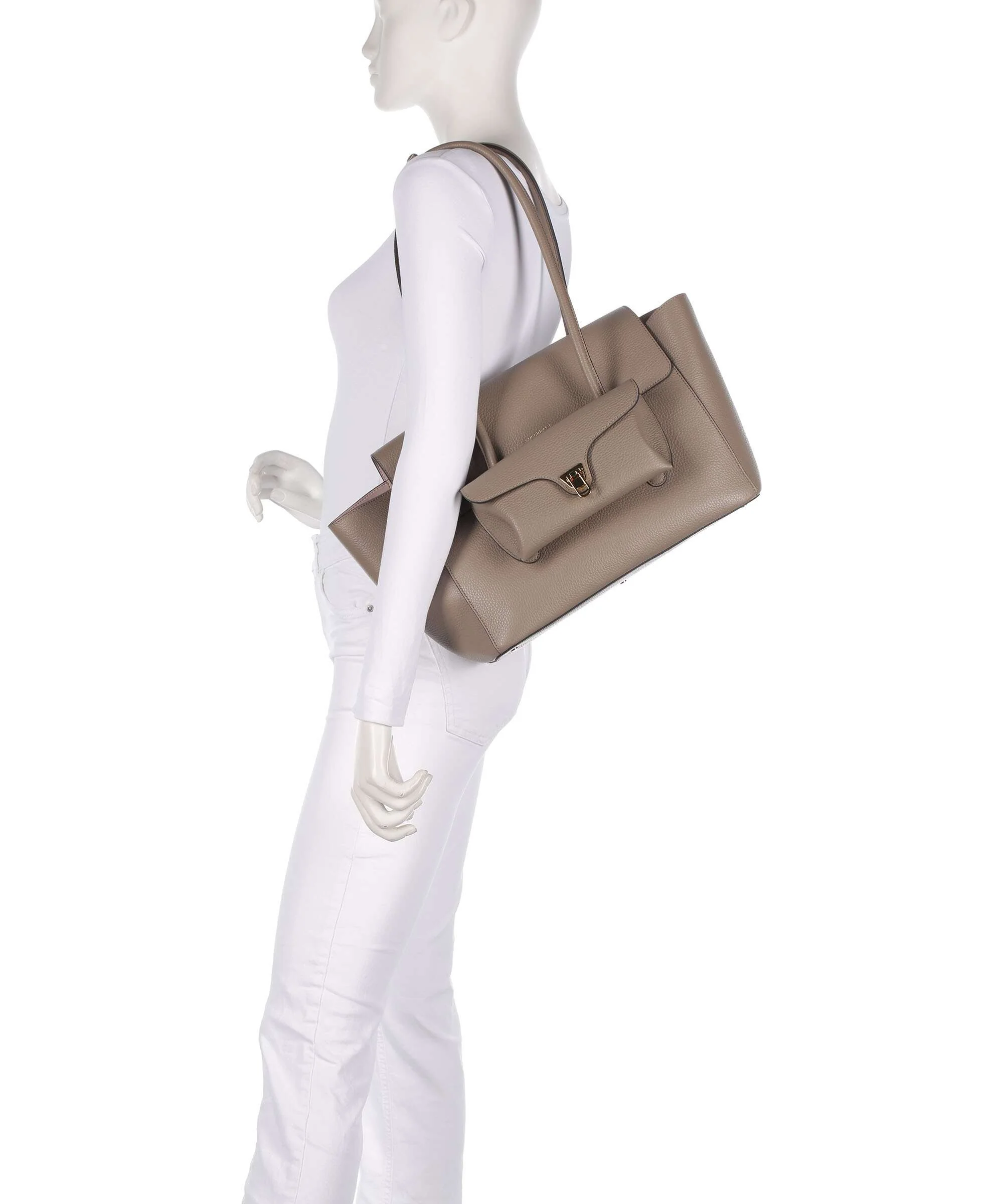 Coccinelle Beat Cabas warm taupe - Image 3