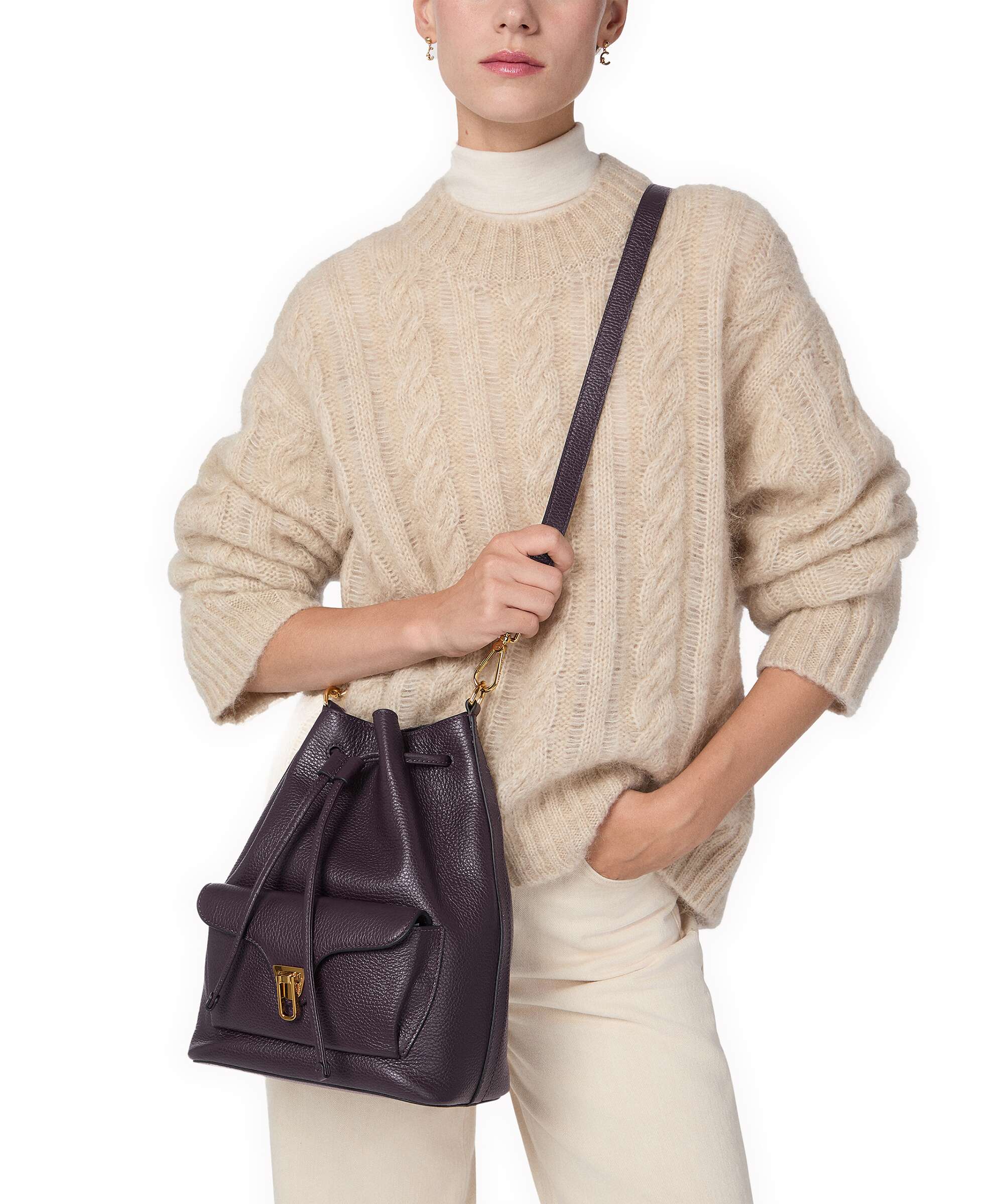 Coccinelle Beat Generation Sac seau prune - Image 3