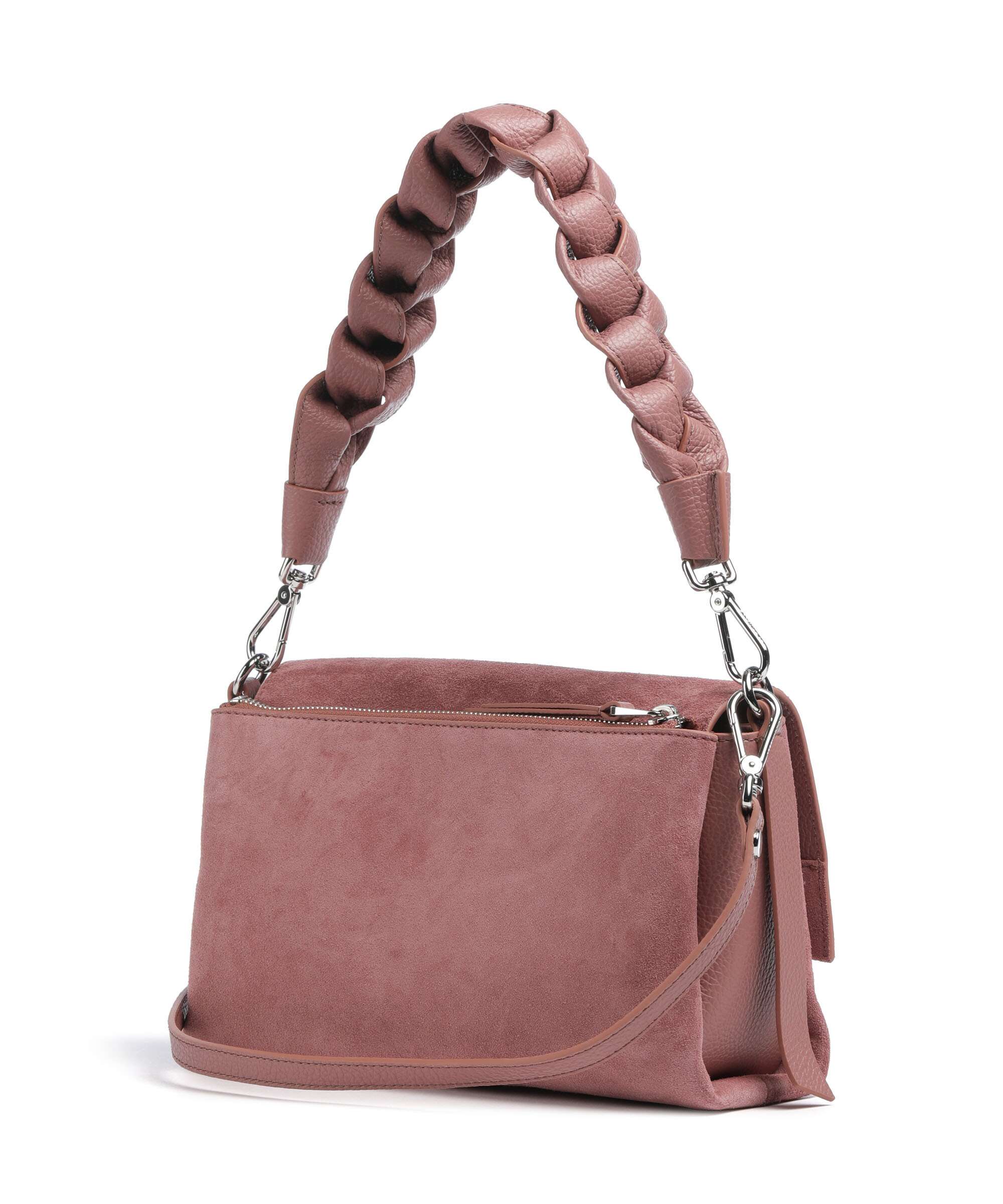 Coccinelle Boheme Suede Sac porté épaule winter rose - Image 2