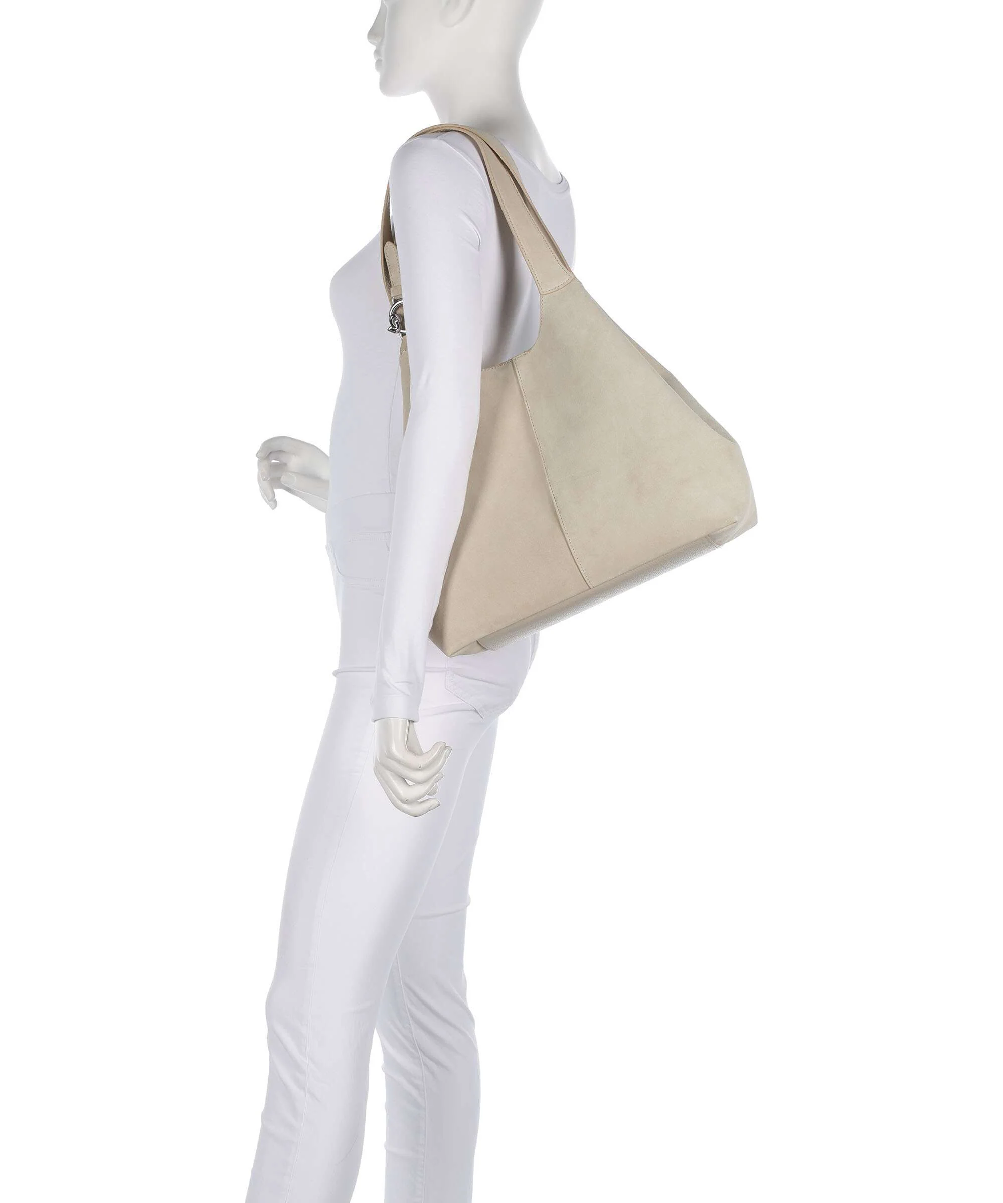 Coccinelle C-Easy Suede Sac fourre-tout sandshell - Image 3