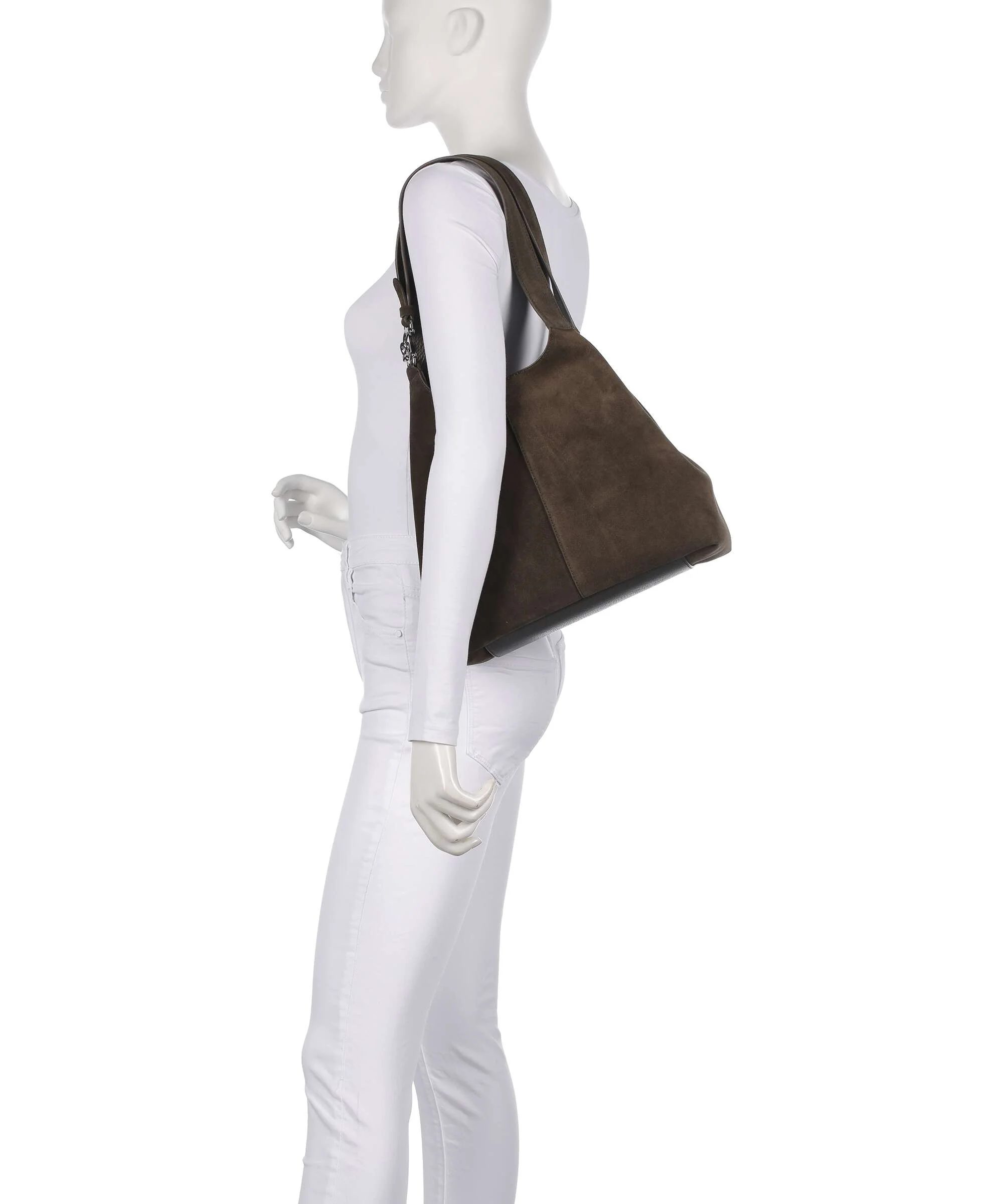 Coccinelle C-Easy Suede Sac fourre-tout fango - Image 3