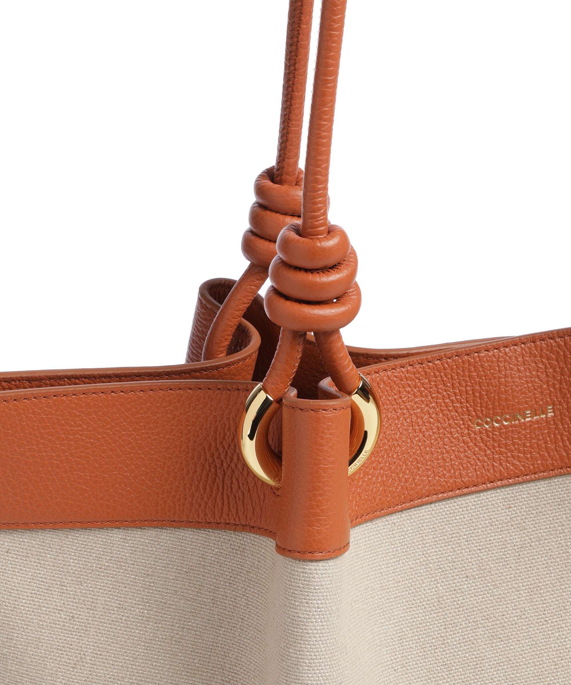 Coccinelle Finn Canvas Cabas natural/crab - Image 4