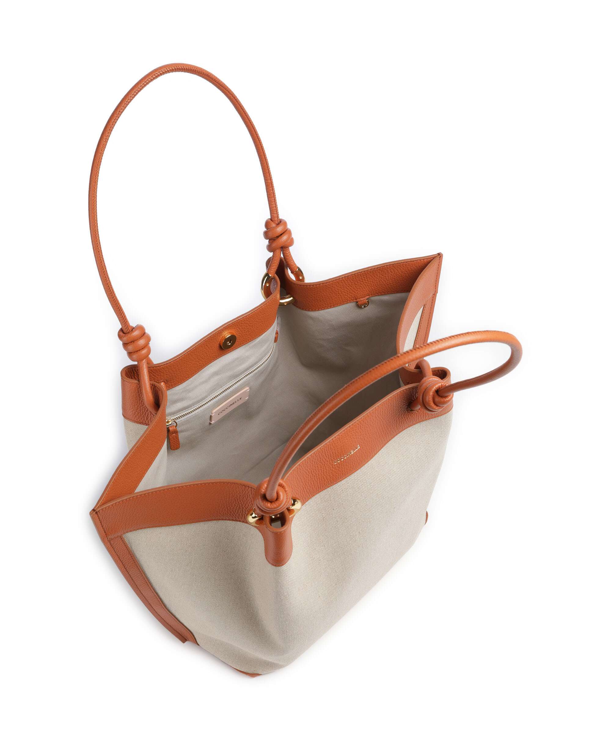 Coccinelle Finn Canvas Cabas natural/crab - Image 6