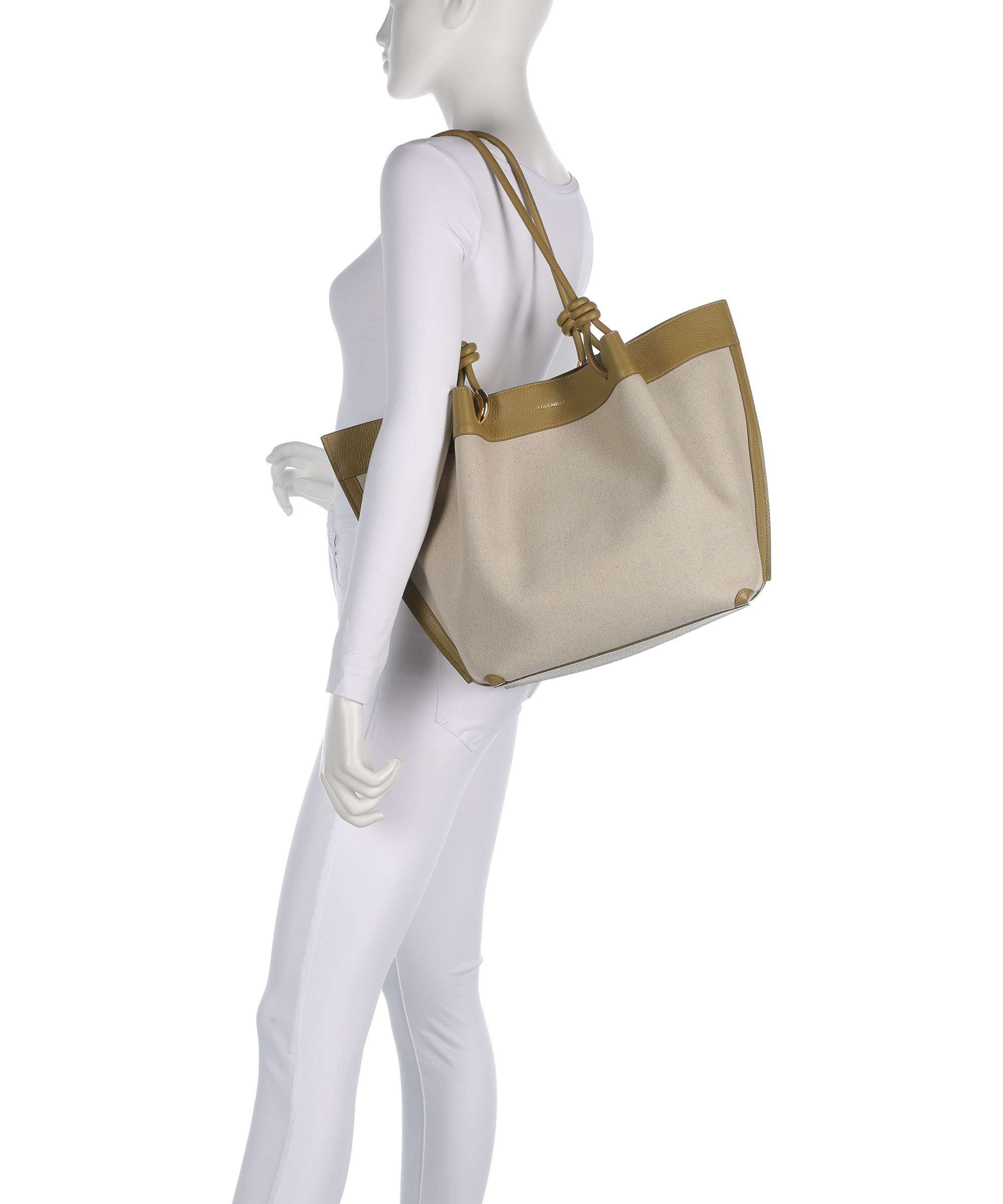 Coccinelle Finn Canvas Cabas natural/seagrass - Image 3