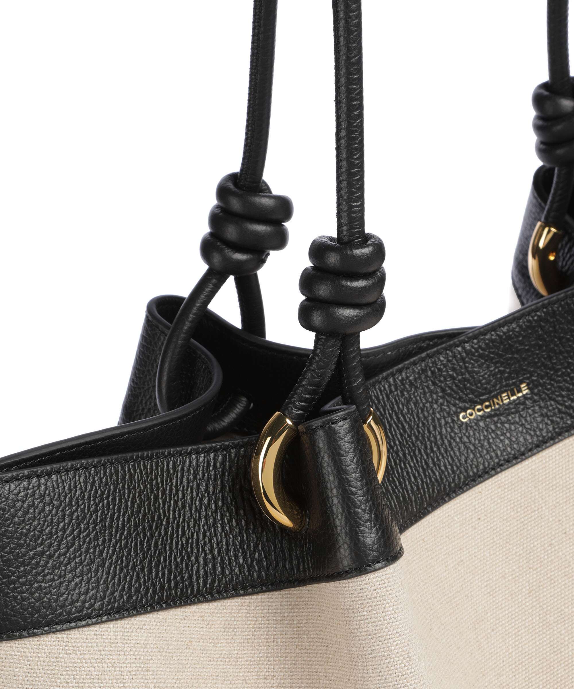 Coccinelle Finn Canvas Cabas natural/noir - Image 4