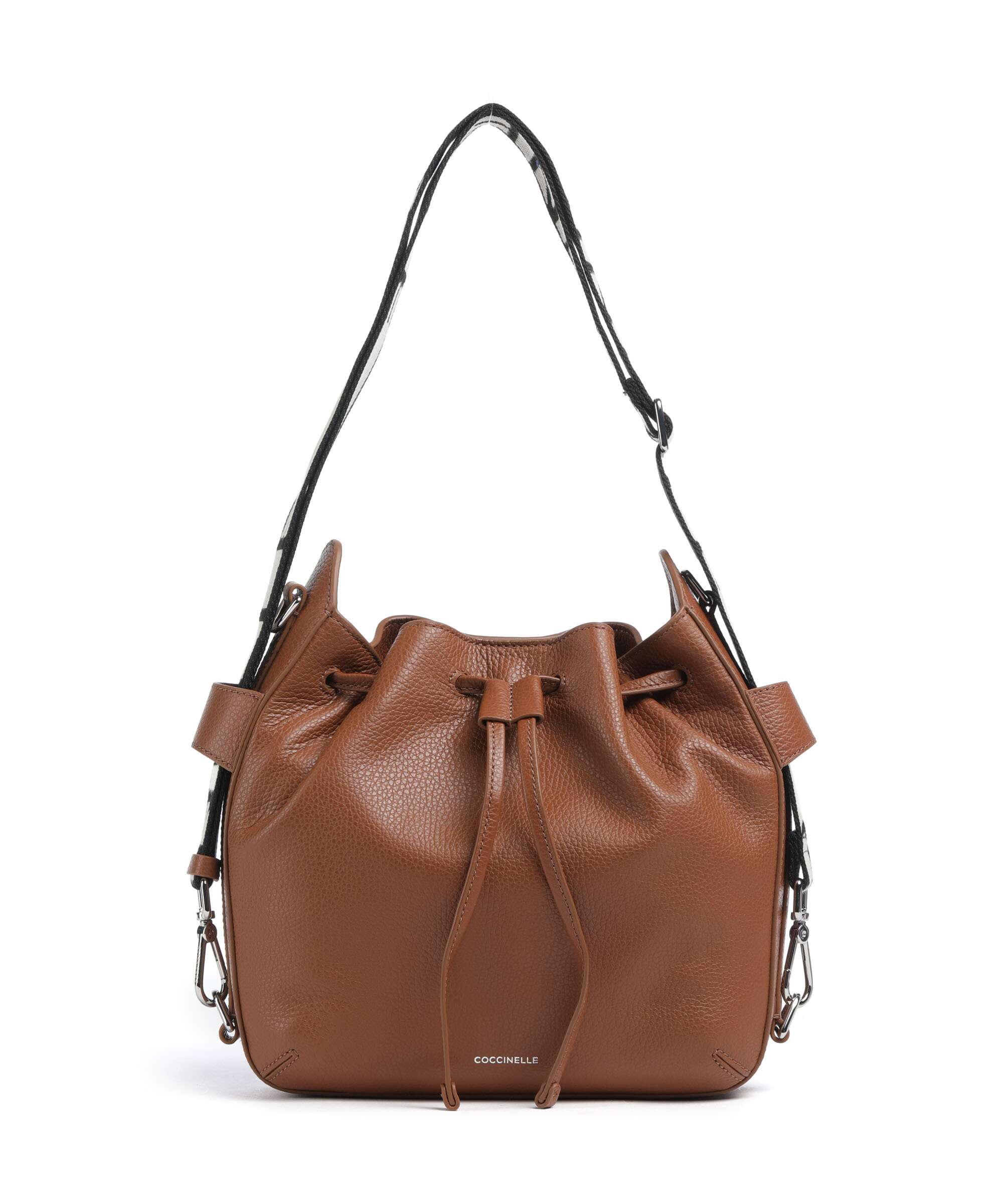 Coccinelle Gretel Ribbon Sac seau cognac