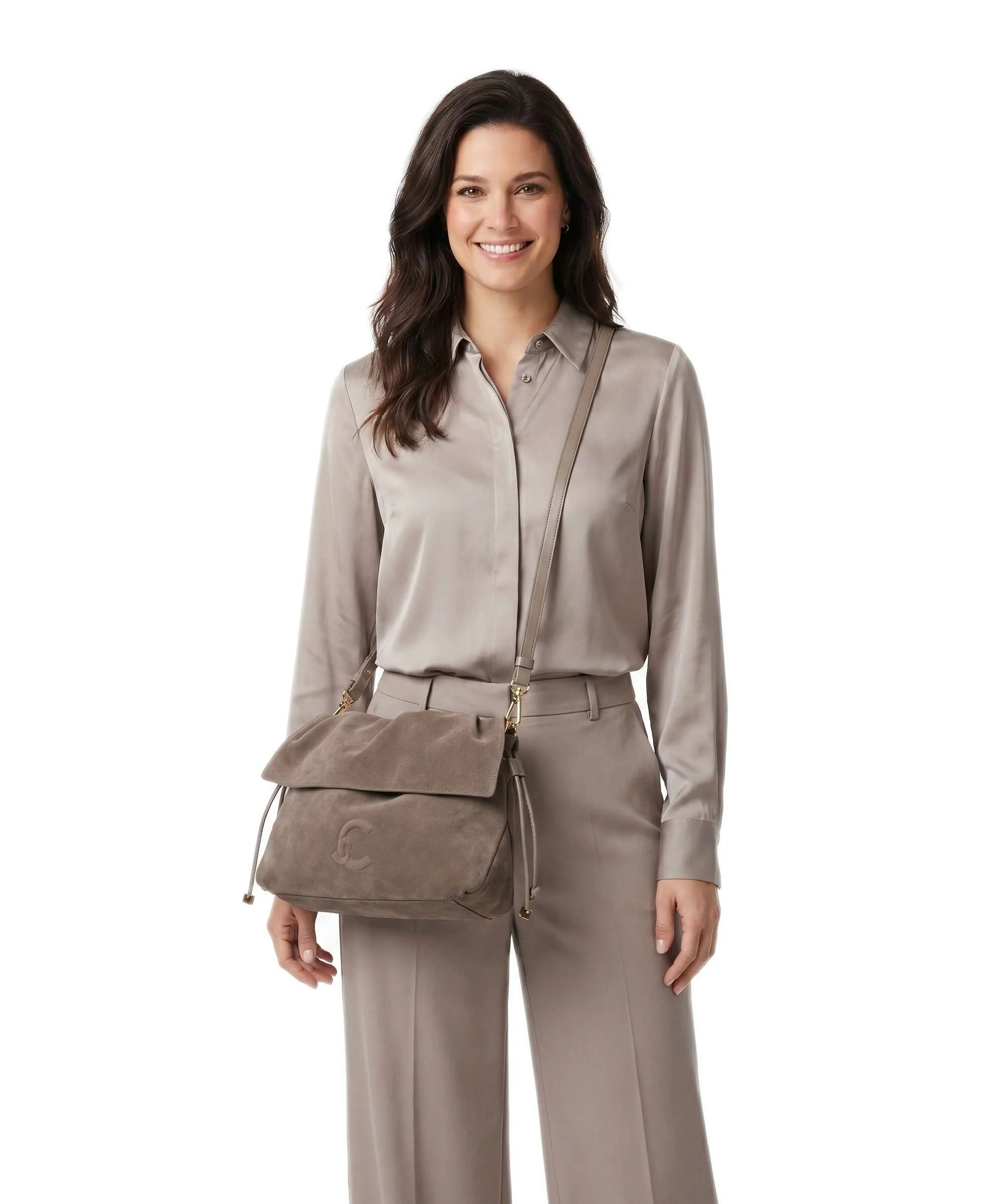 Coccinelle Lidia Suede Sac fourre-tout warm taupe - Image 3