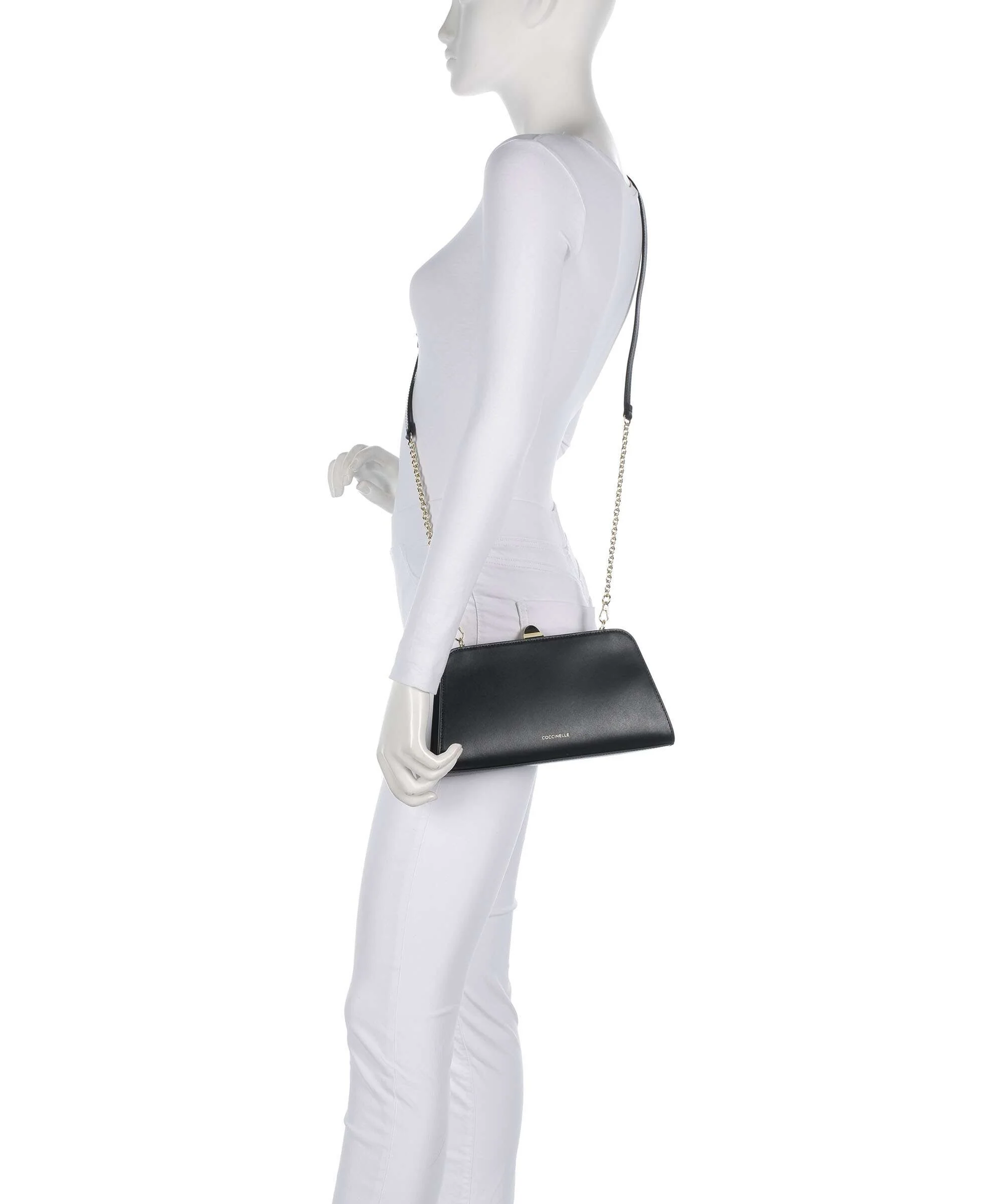 Coccinelle Liv Calf Sac bandoulière noir - Image 3