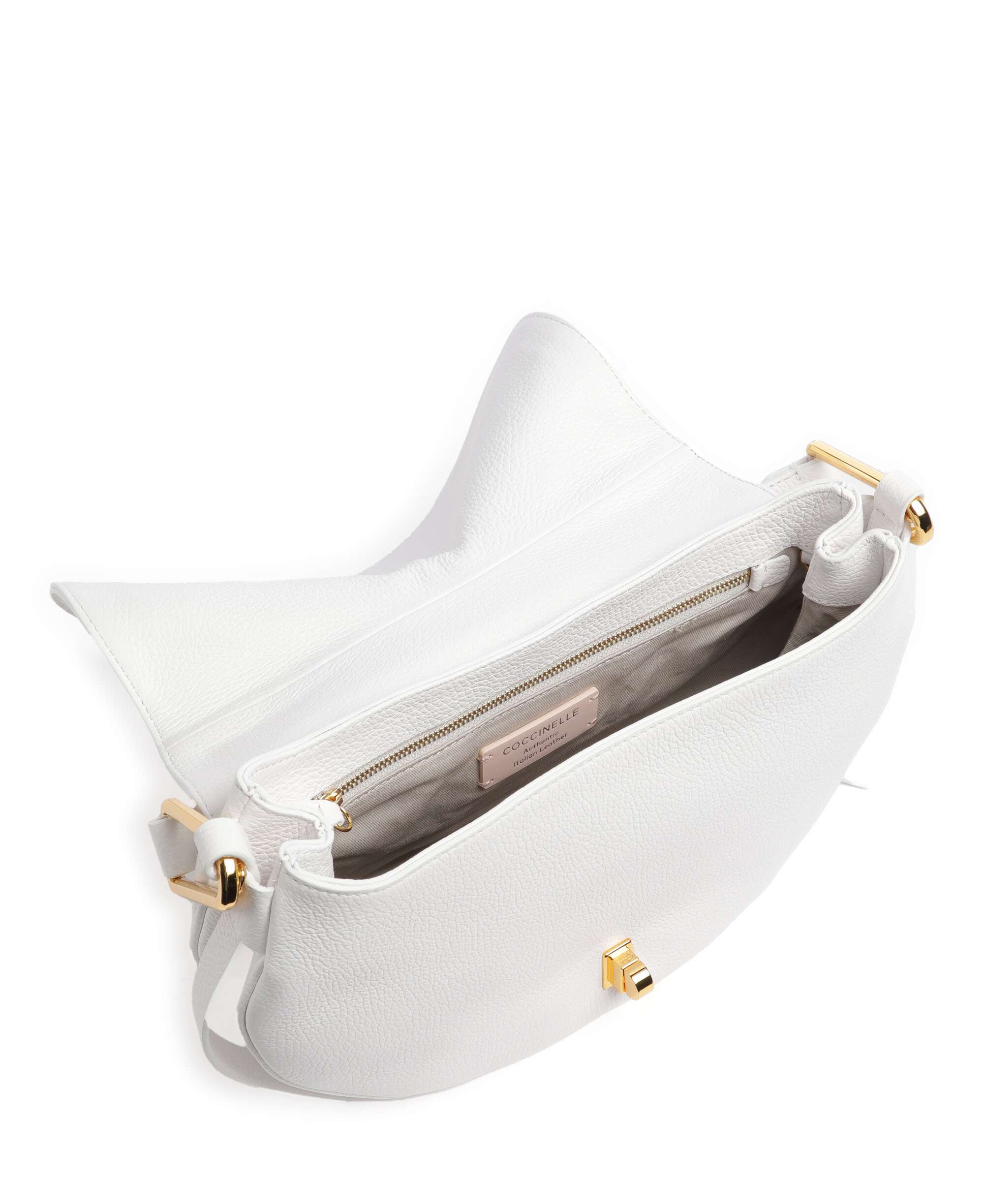 Coccinelle Magie Soft Sac porté épaule brillant white - Image 6