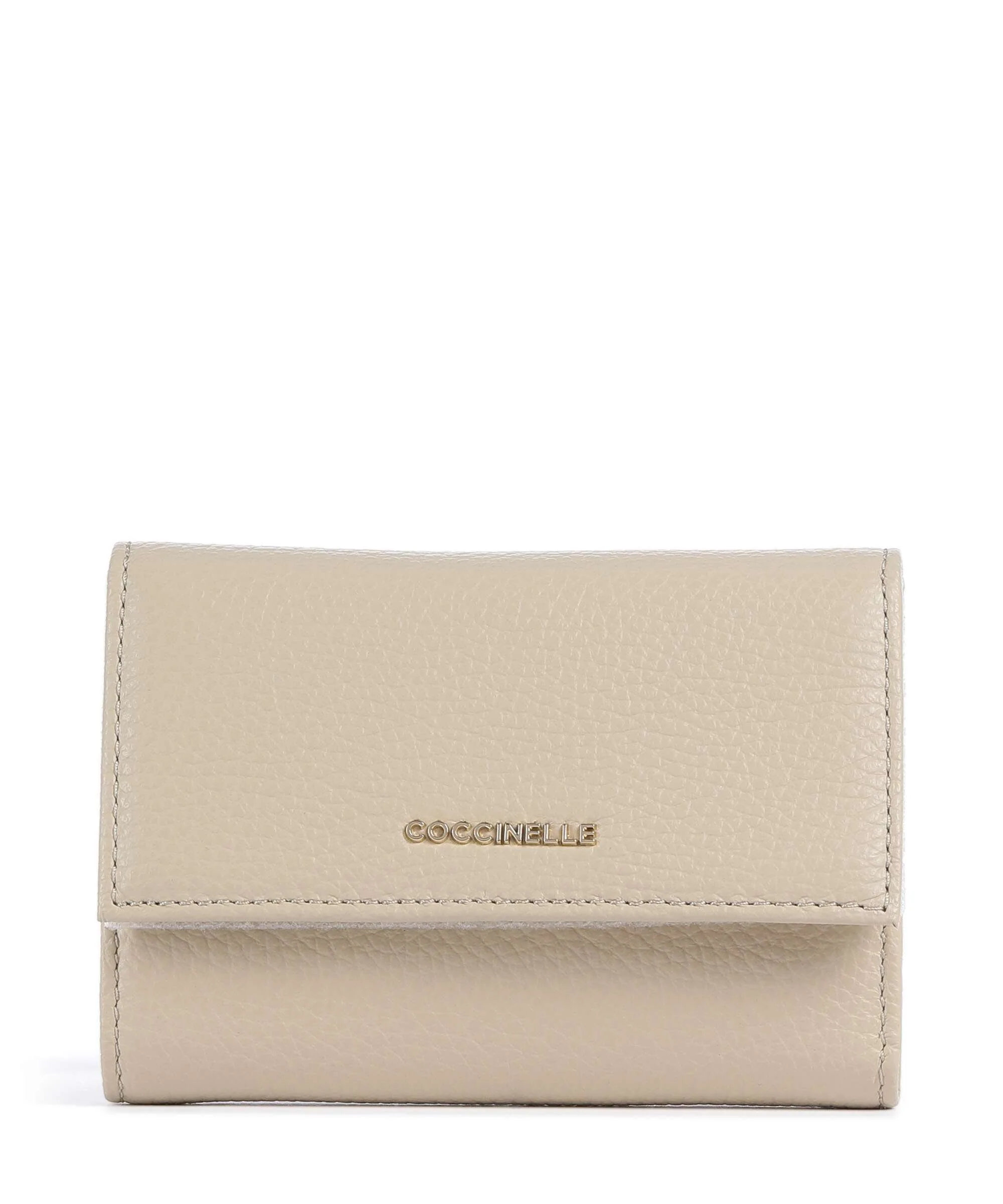 Coccinelle Metallic Soft Portefeuille sandshell