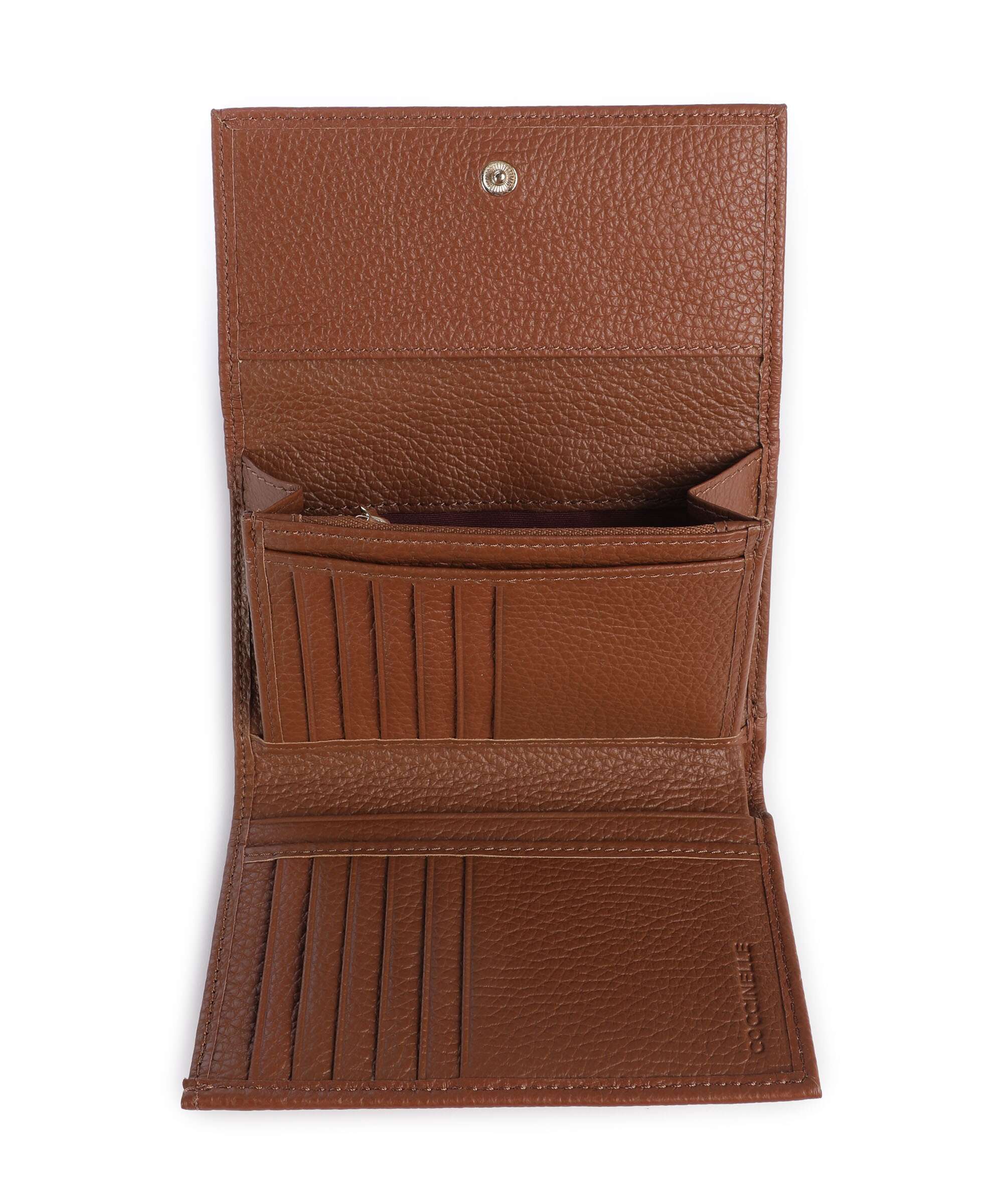 Coccinelle Metallic Soft Portefeuille cognac - Image 2