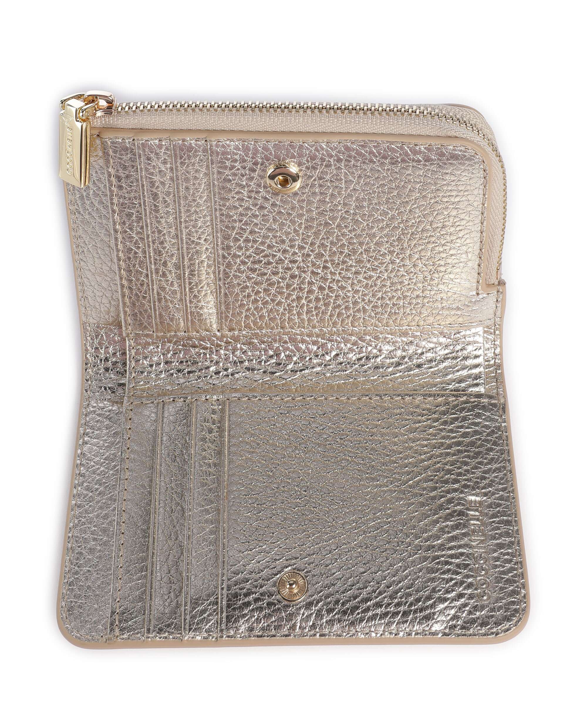 Coccinelle Metallic Soft Portefeuille pale gold - Image 2