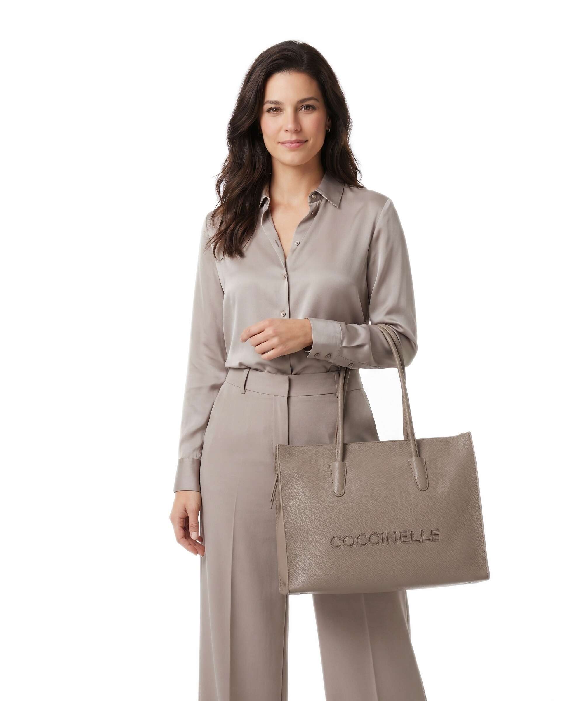 Coccinelle Myrtha Cabas warm taupe - Image 3