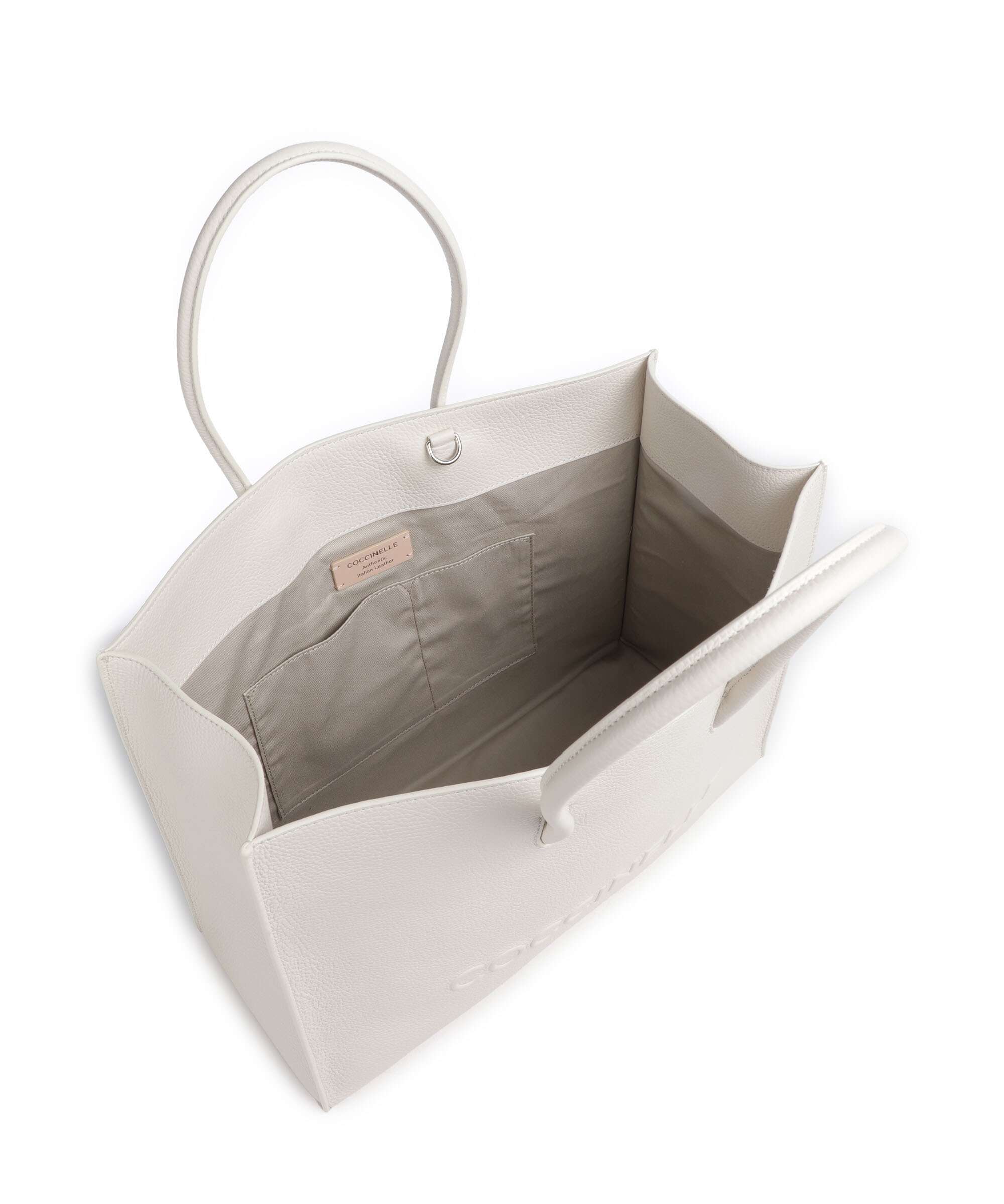 Coccinelle Myrtha Maxi Logo Cabas blanco - Image 6