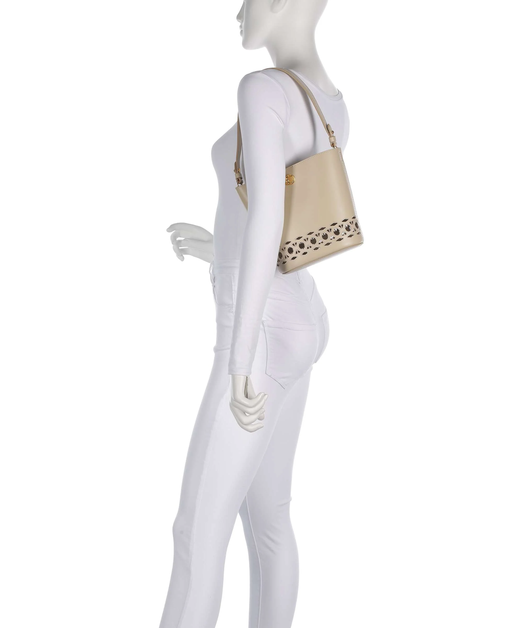 Coccinelle Nikla Monogram Sangallo Sac seau sandshell - Image 3