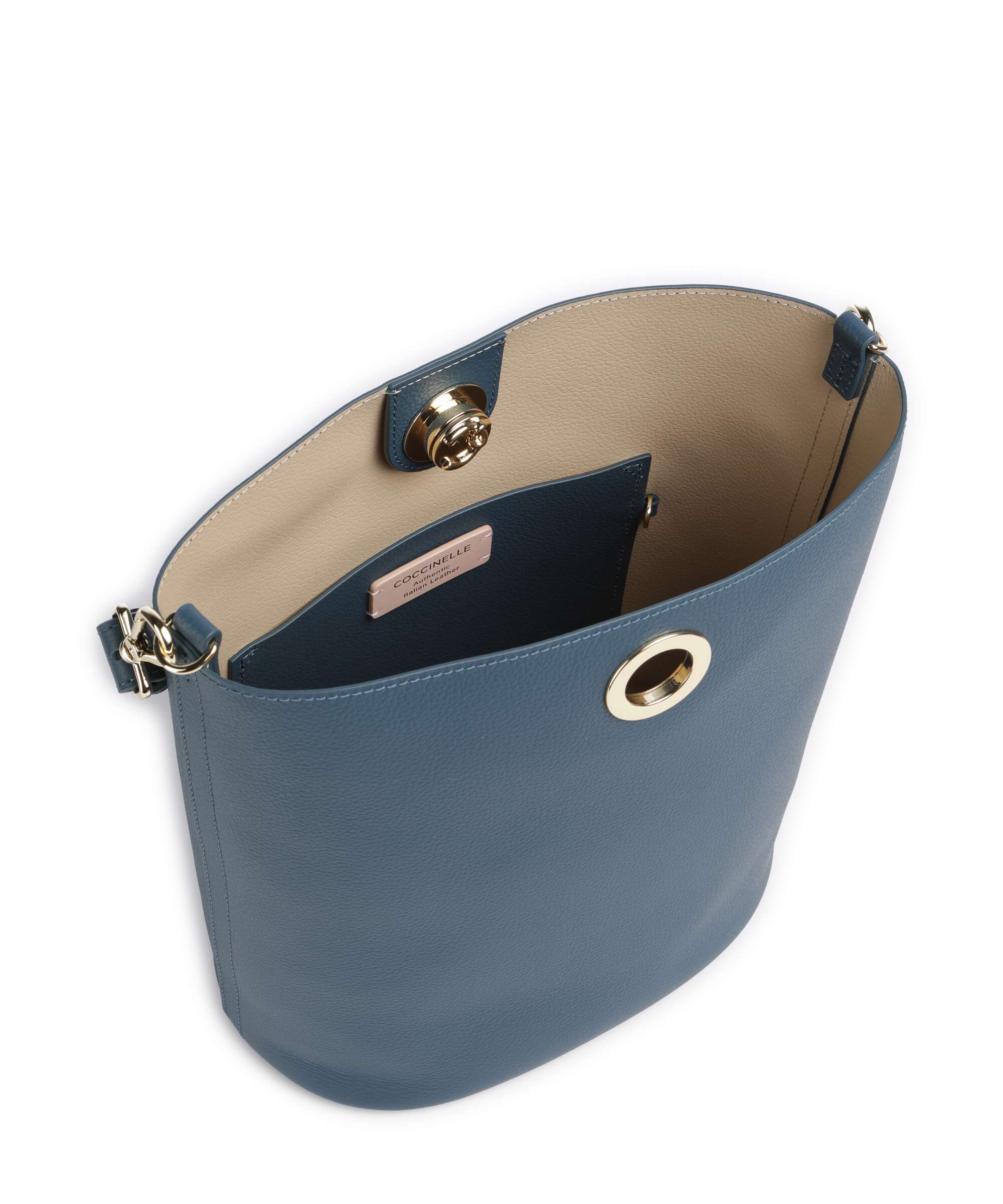 Coccinelle Nikla Sac seau deep blue/sandshell - Image 5