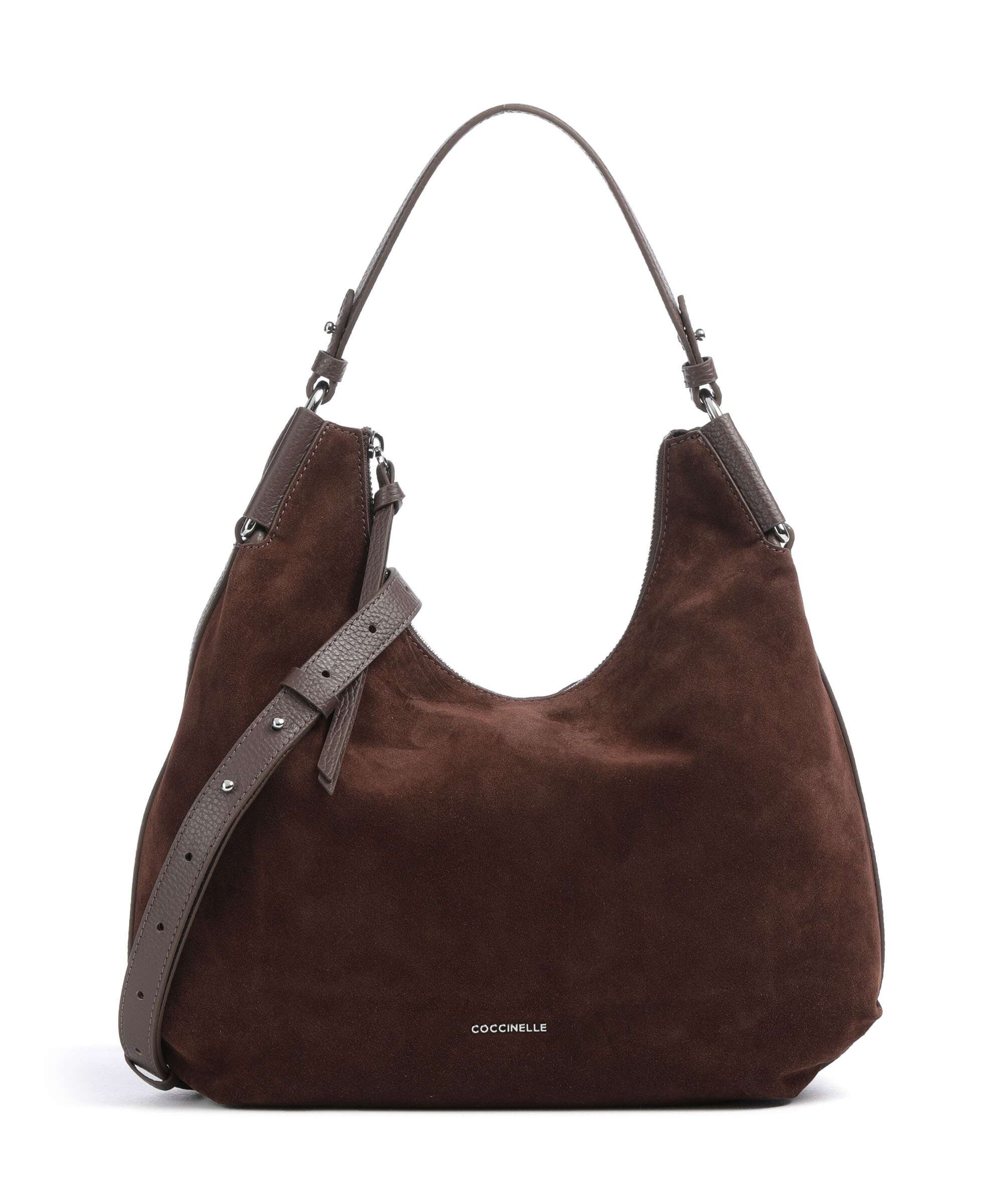 Coccinelle Rebekka Suede Sac fourre-tout brunette