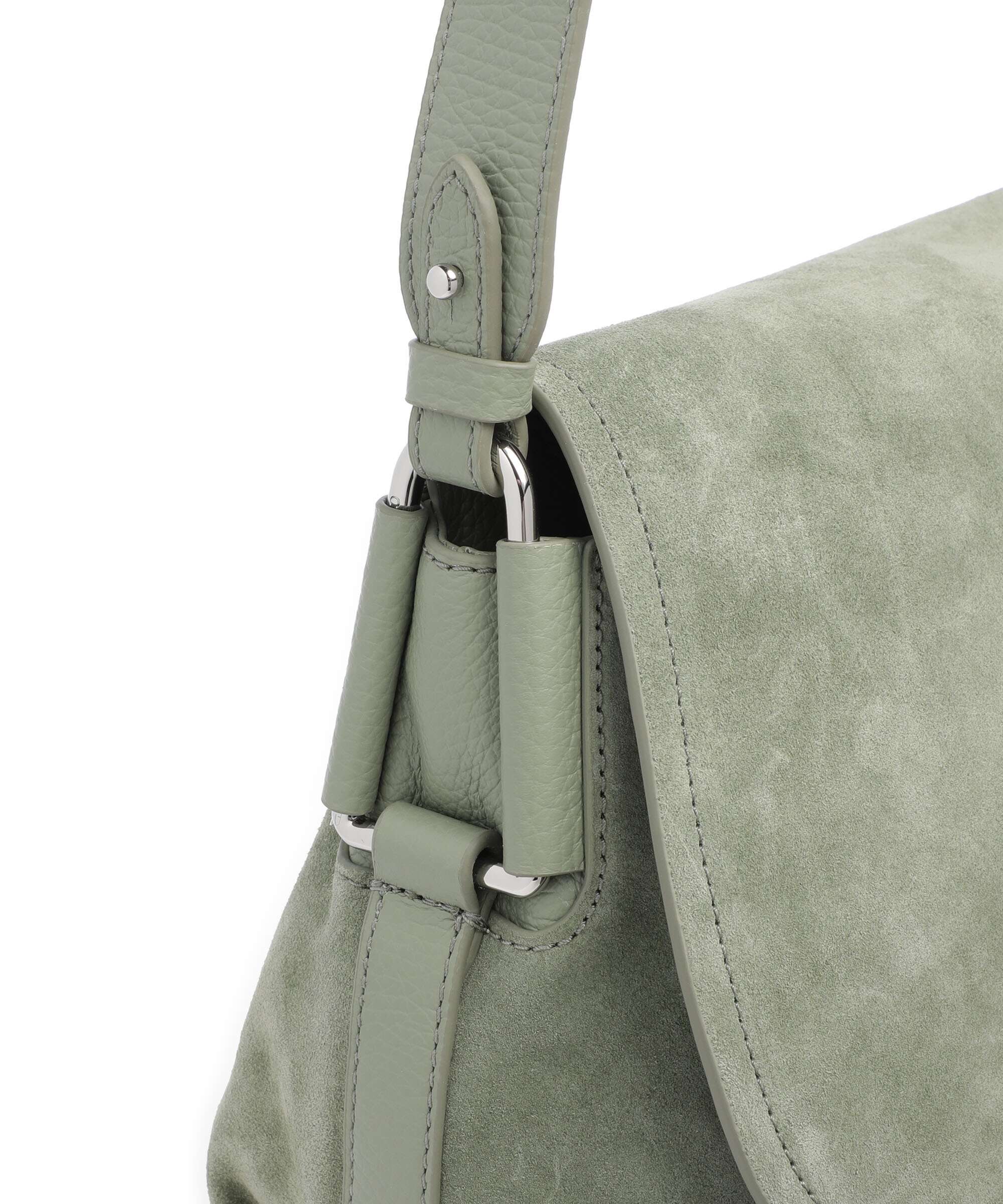 Coccinelle Rebekka Suede Sac porté épaule greenery - Image 4