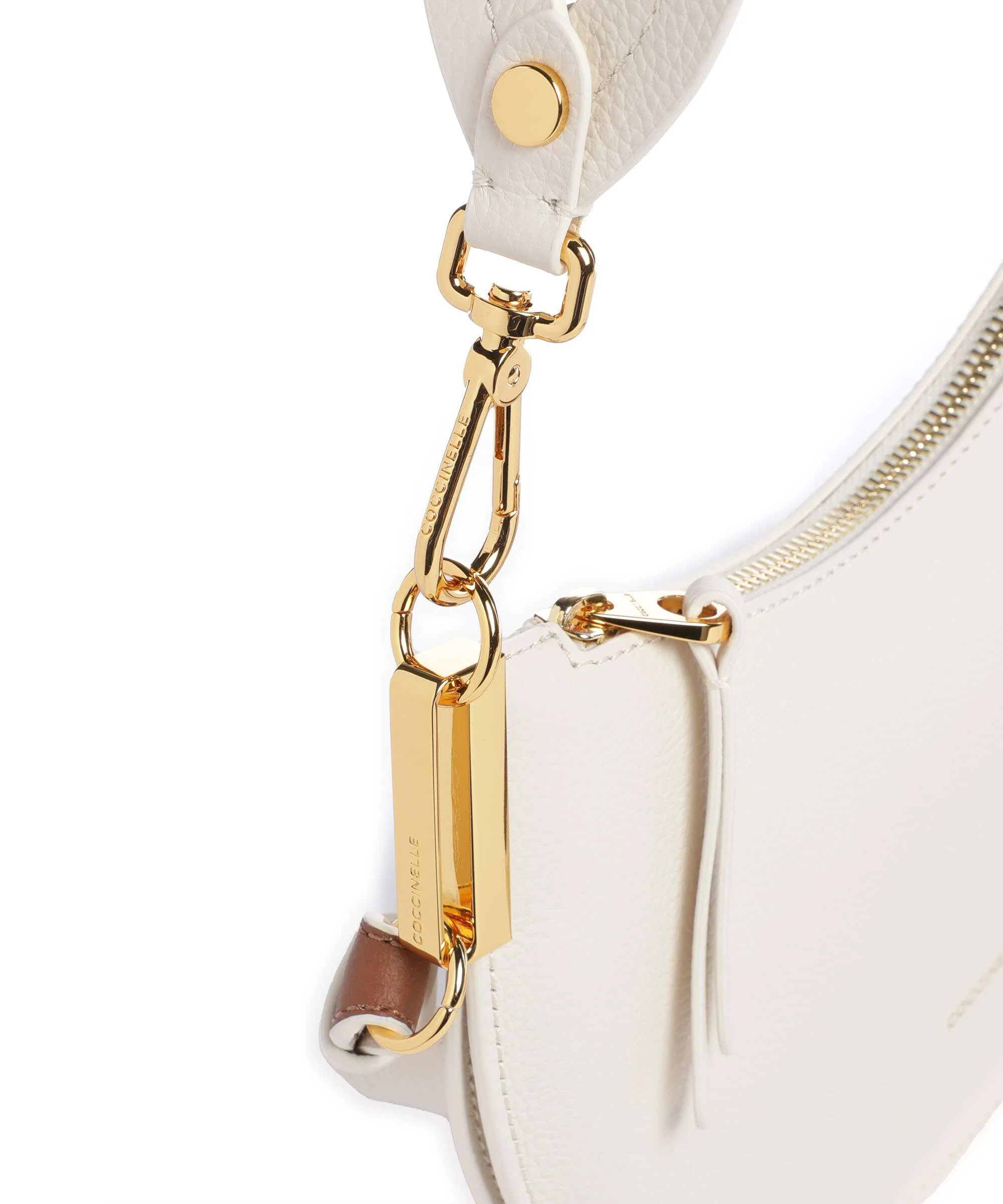 Coccinelle Sunup Sac porté épaule pearl/cognac - Image 5