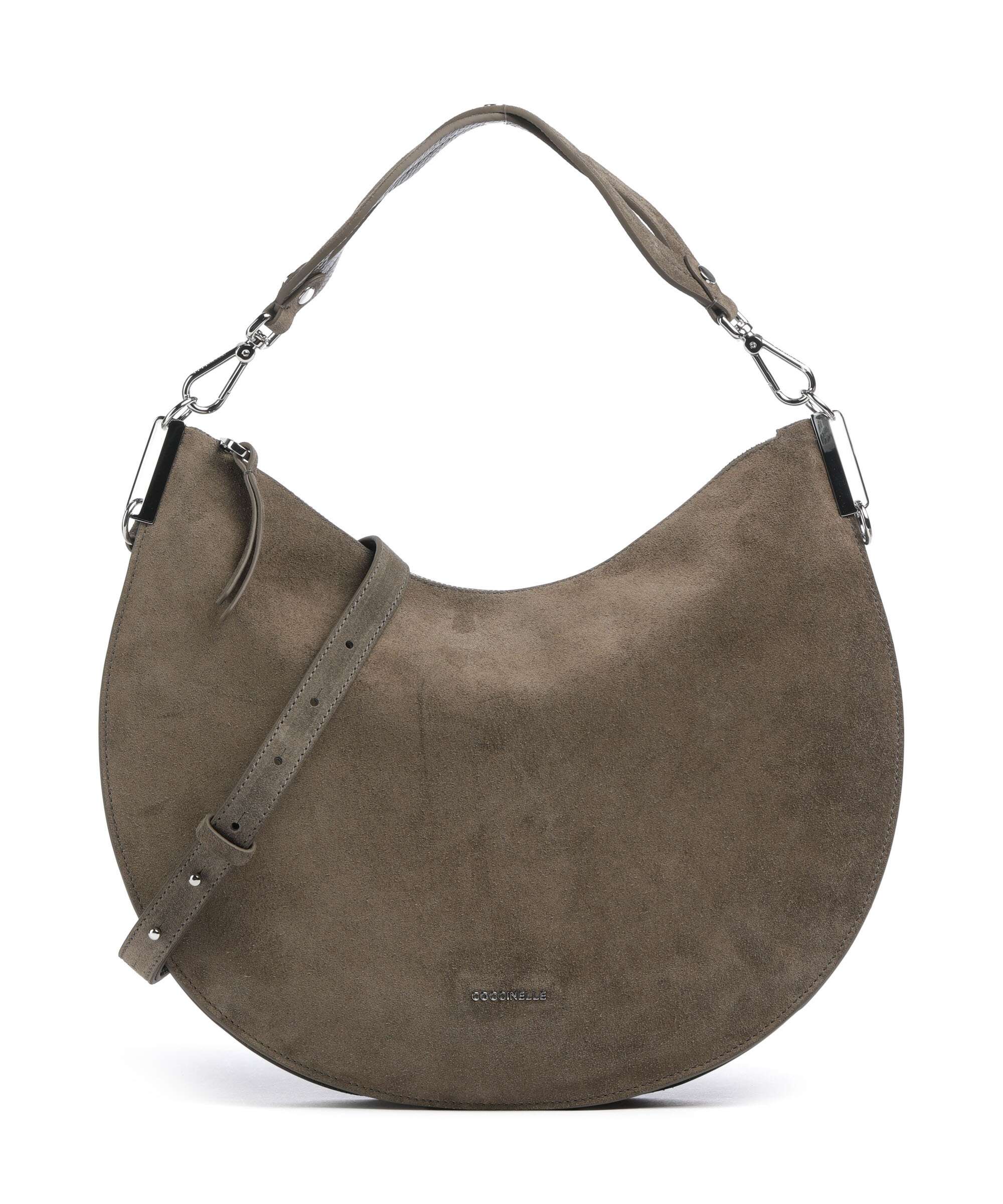Coccinelle Sunup Suede Sac porté épaule fango