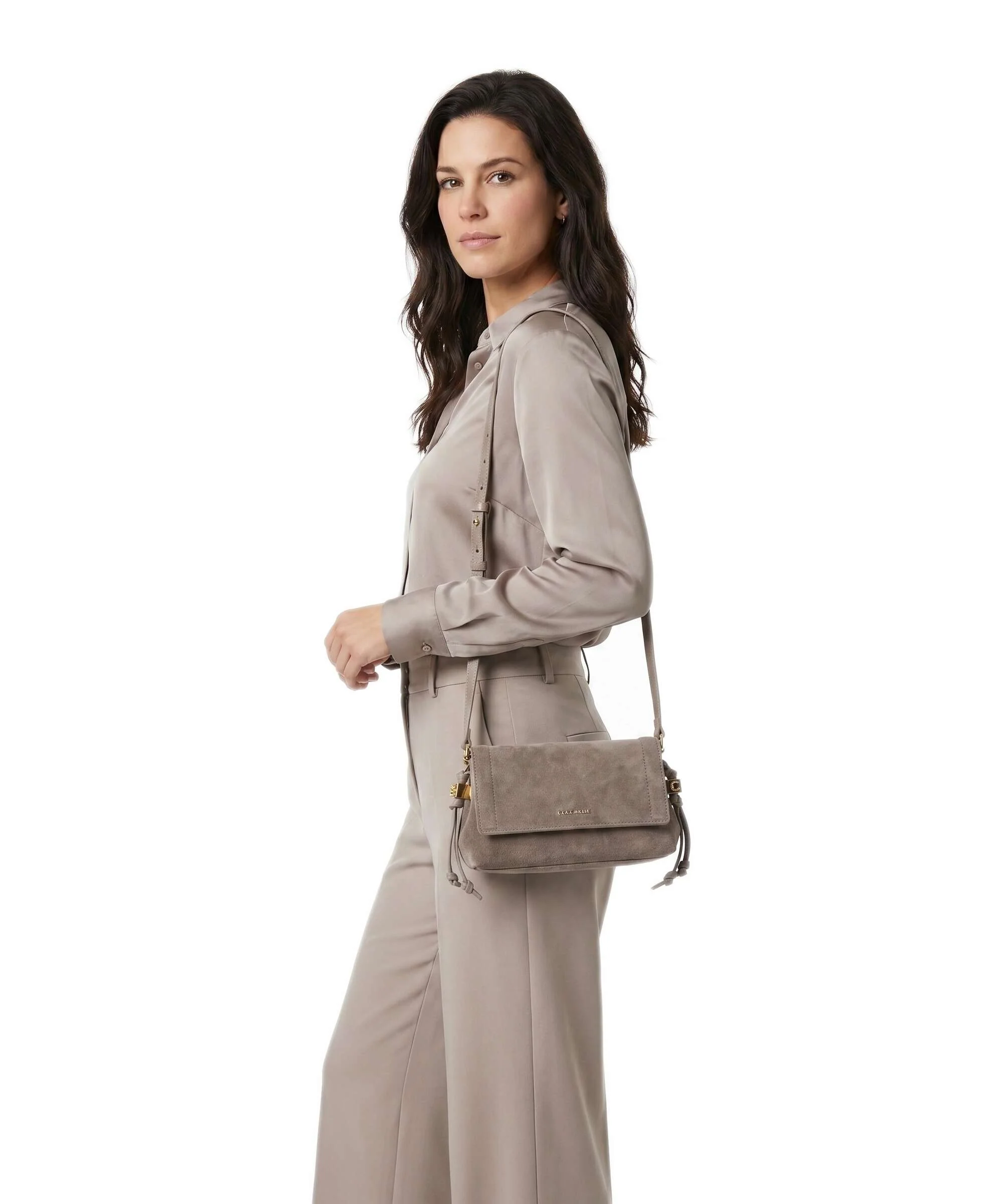 Coccinelle Thess Sac bandoulière warm taupe - Image 3