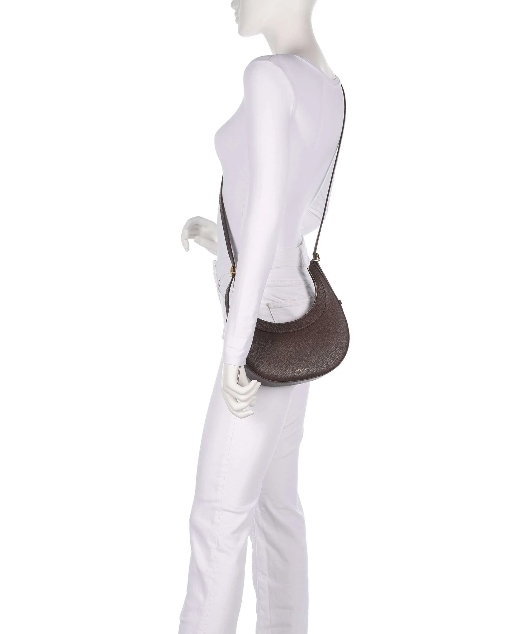 Coccinelle Whisper Sac porté épaule brunette - Image 4