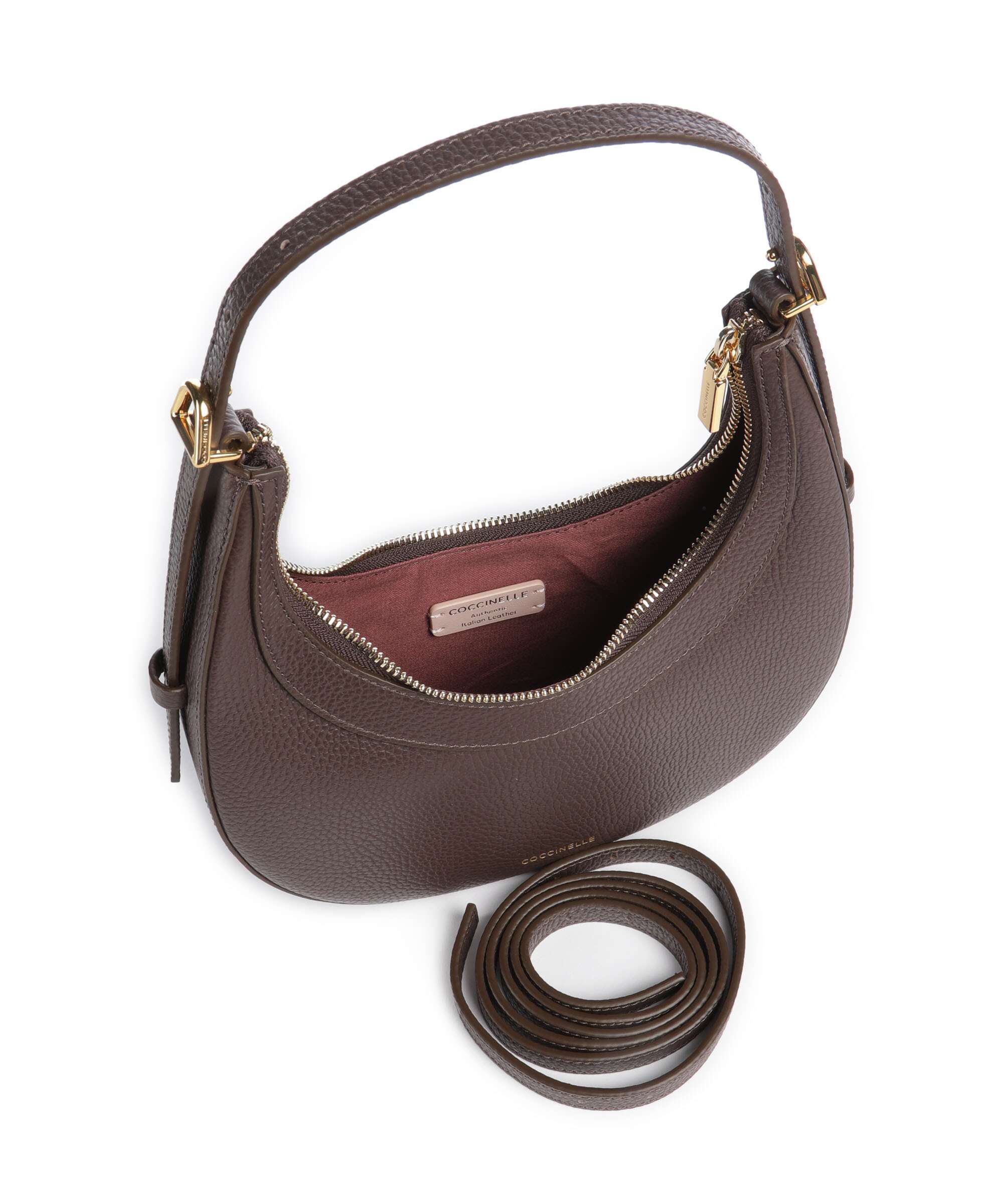 Coccinelle Whisper Sac porté épaule brunette - Image 7