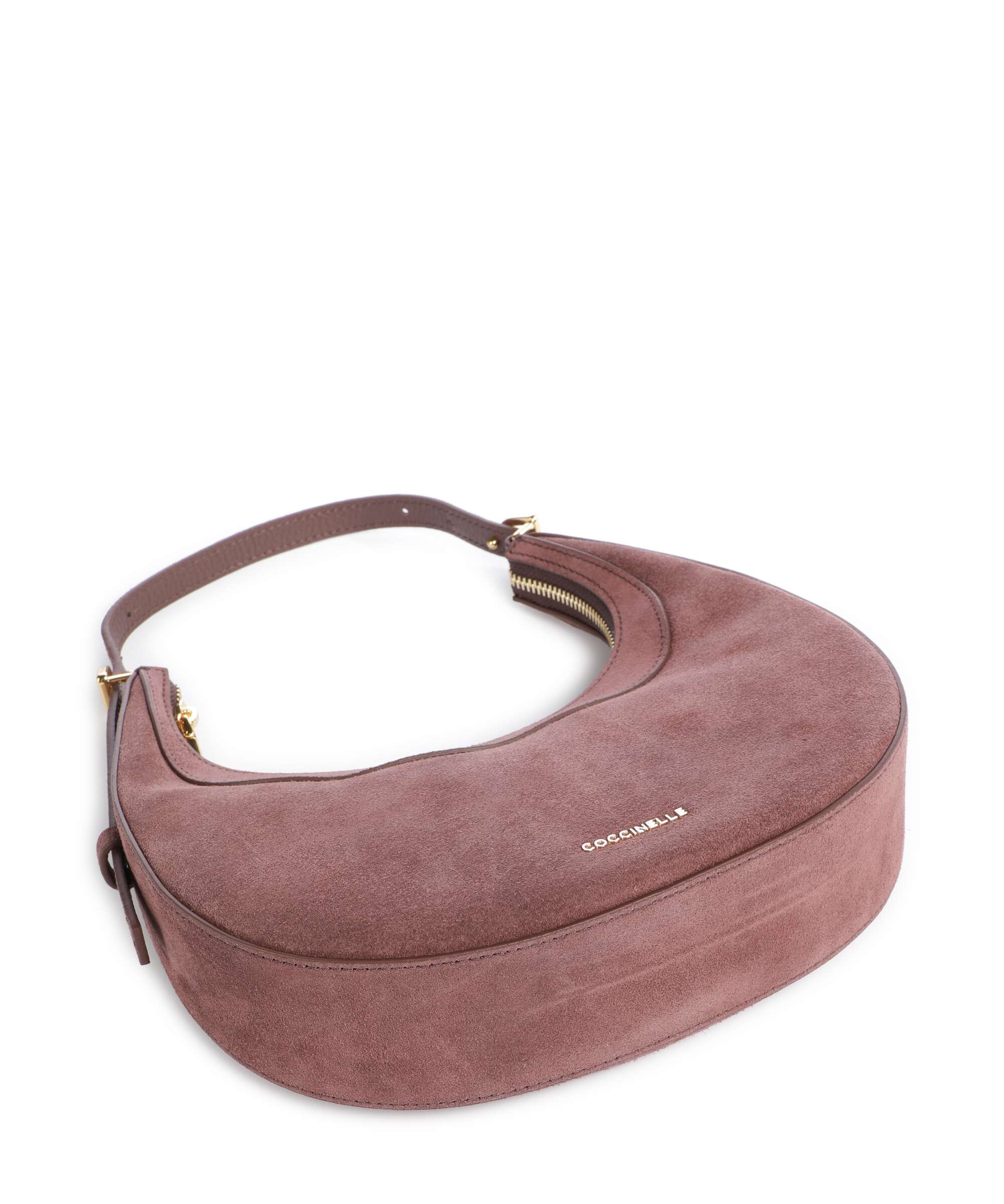 Coccinelle Whisper Suede Sac porté épaule berry - Image 5