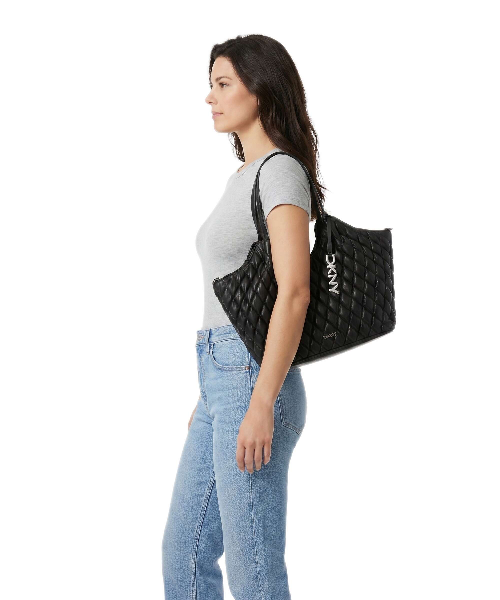 DKNY Paula Medium Cabas black/silver - Image 3