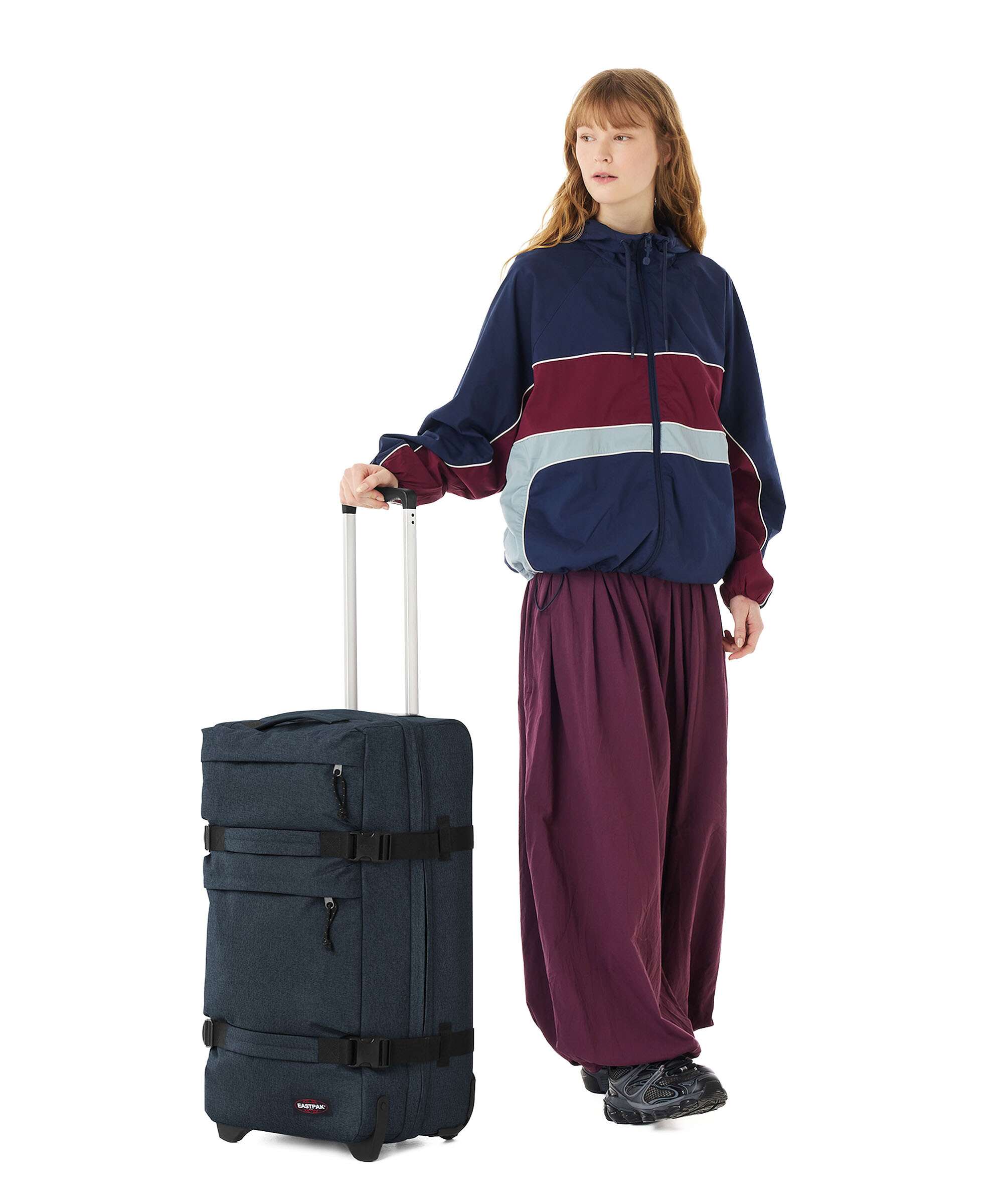 Eastpak Transit'R Plus Core M Sac de voyage à roulettes triple denim - Image 3