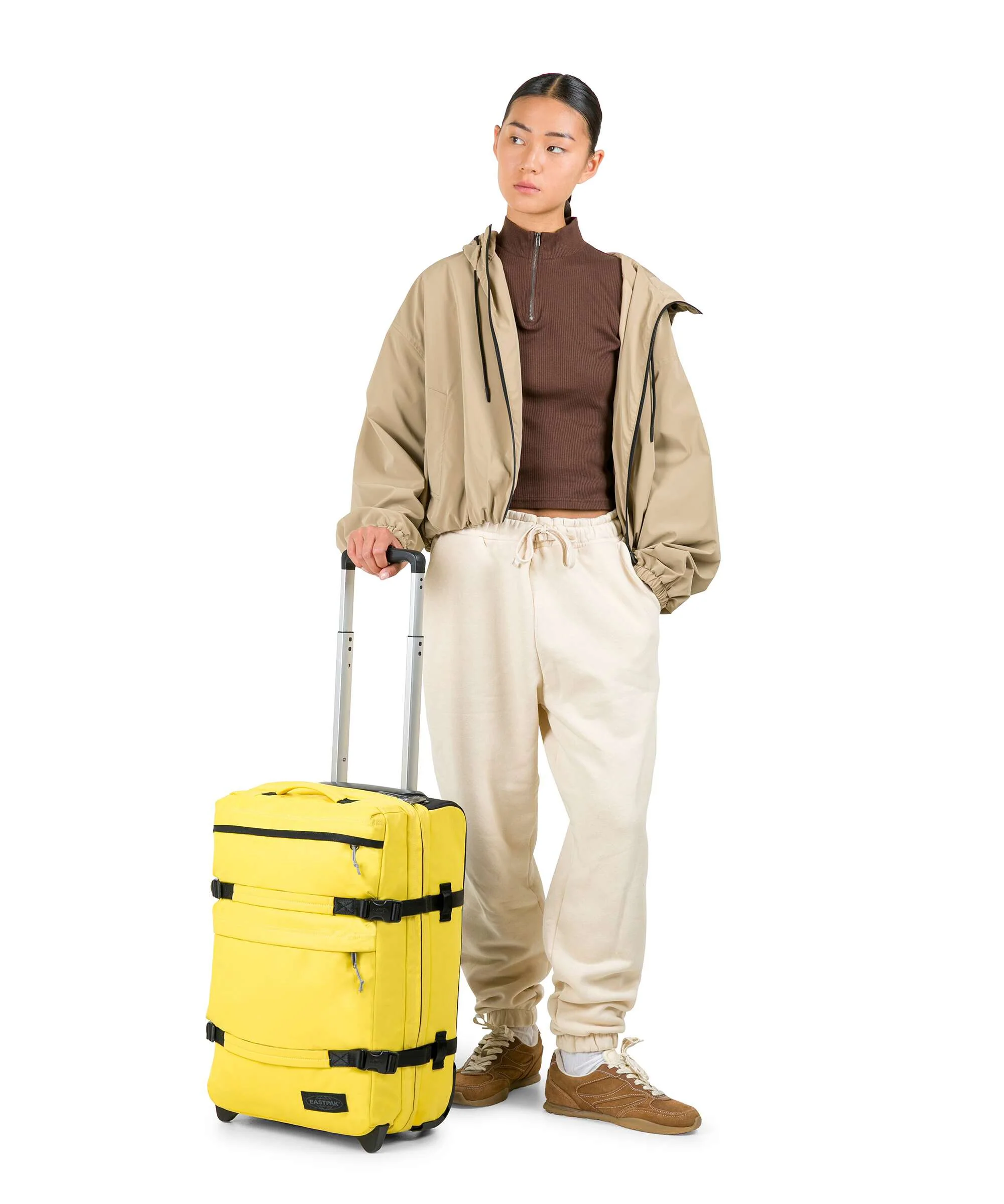 Eastpak Transit'R Plus Tarp S Sac de voyage à roulettes bamboo - Image 3